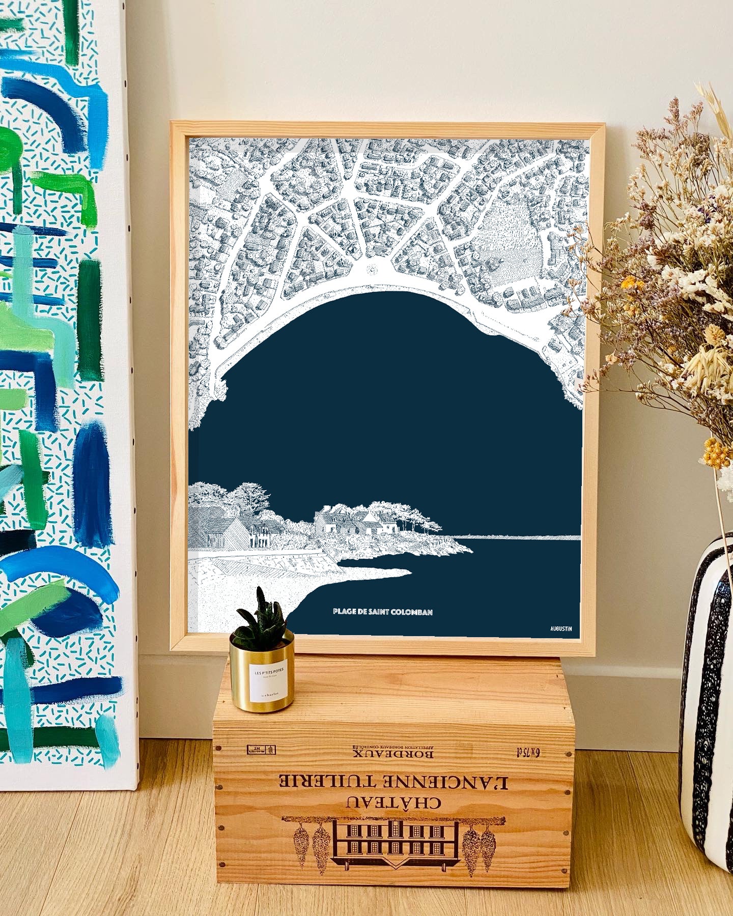 Plage de Saint-Colomban - affiche