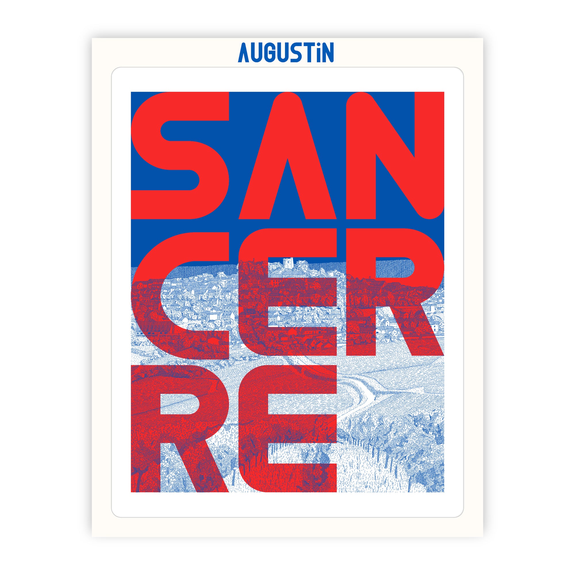 Sancerre rouge - affiche