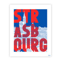 Strasbourg rouge - affiche