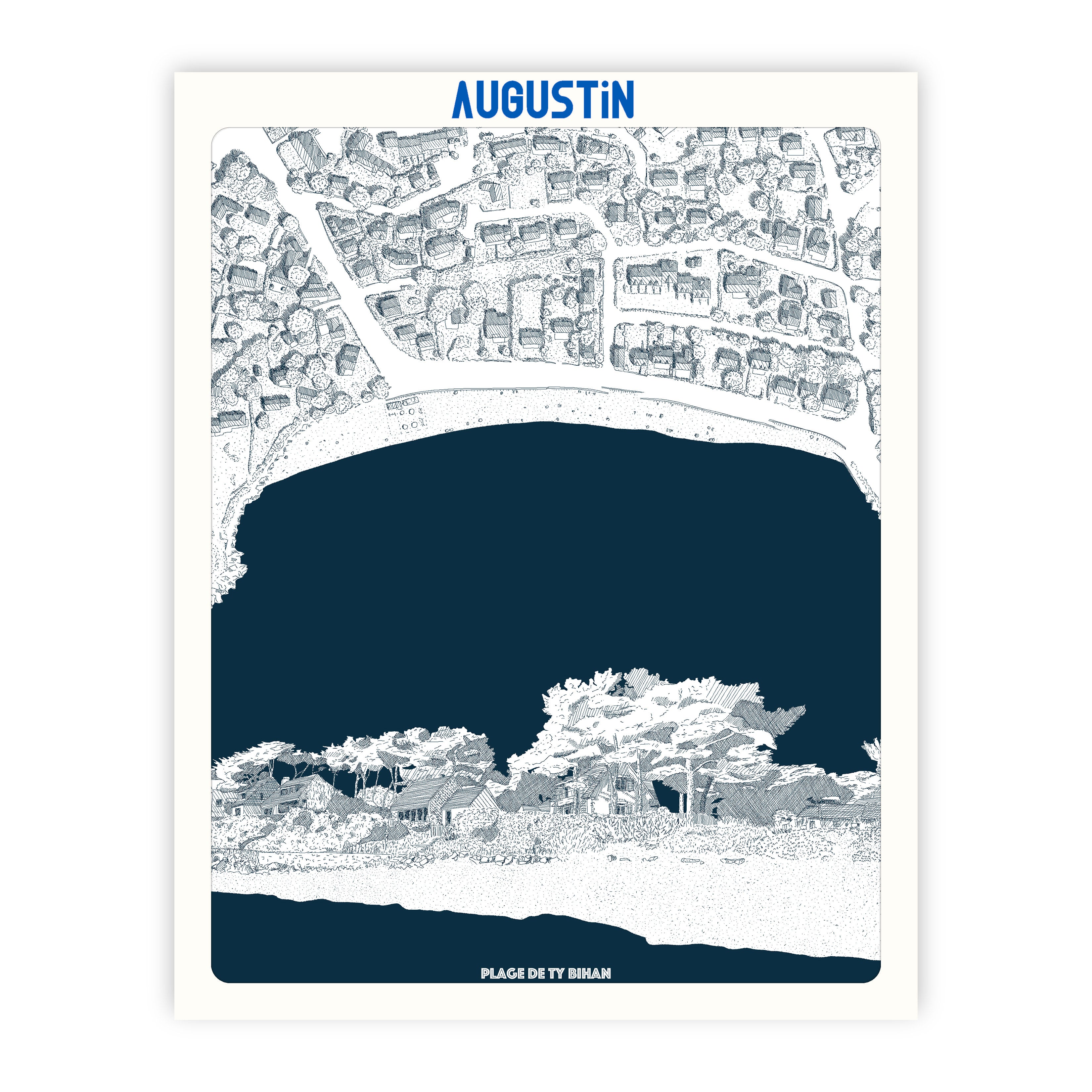 Plage de Ty Bihan - affiche