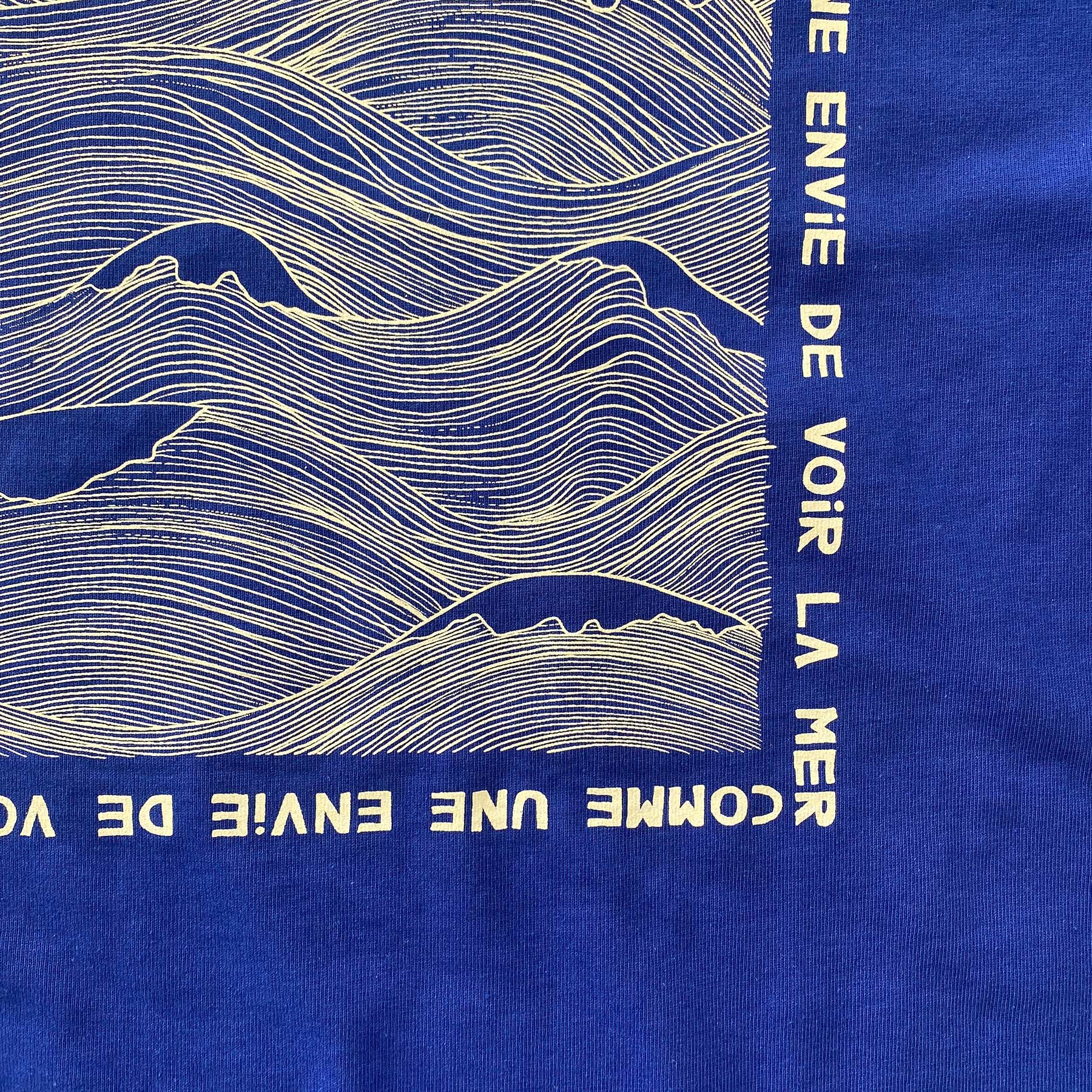 Voir la mer bleu- T-shirt oversize