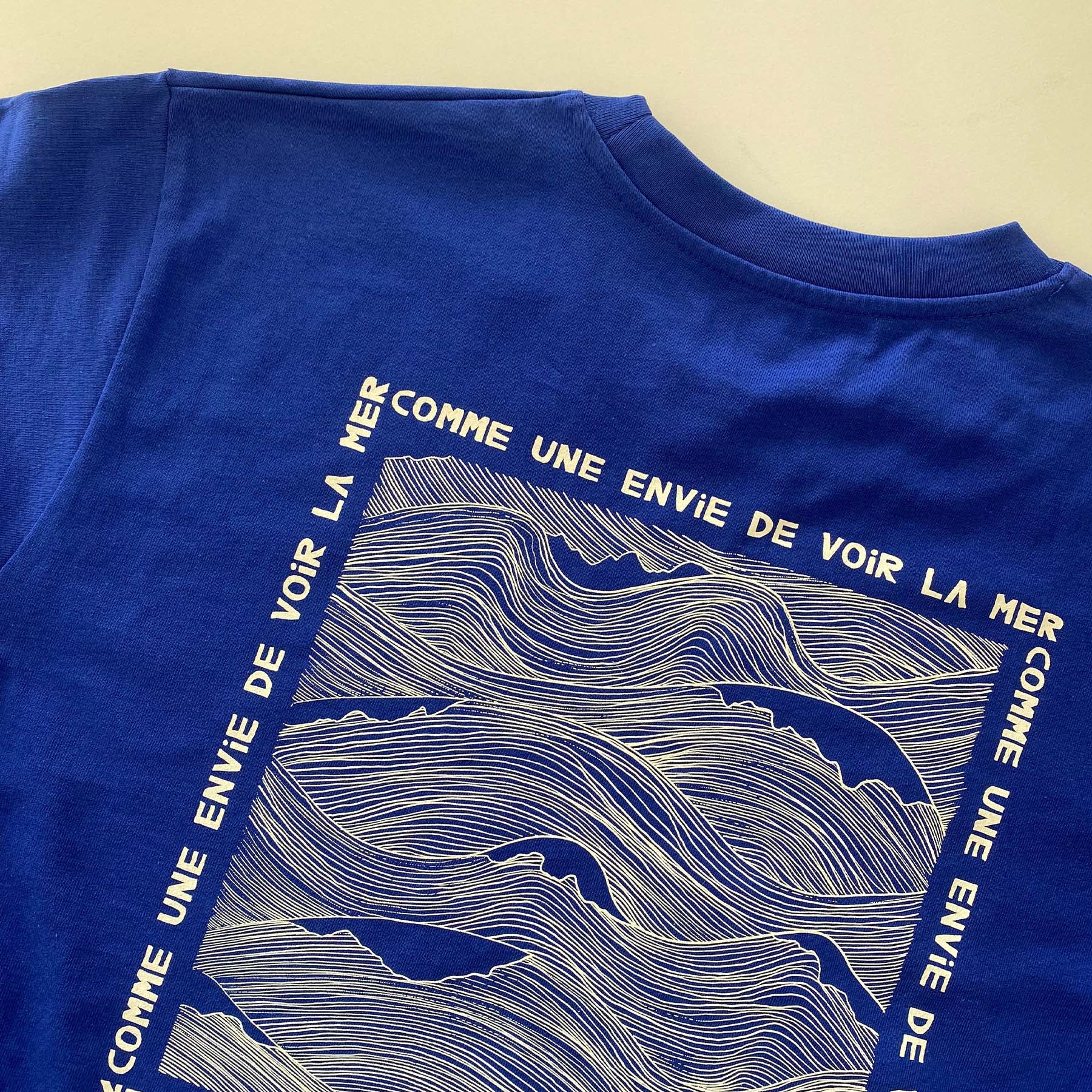 Voir la mer bleu- T-shirt oversize