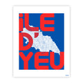 Ile d'Yeu rouge - affiche
