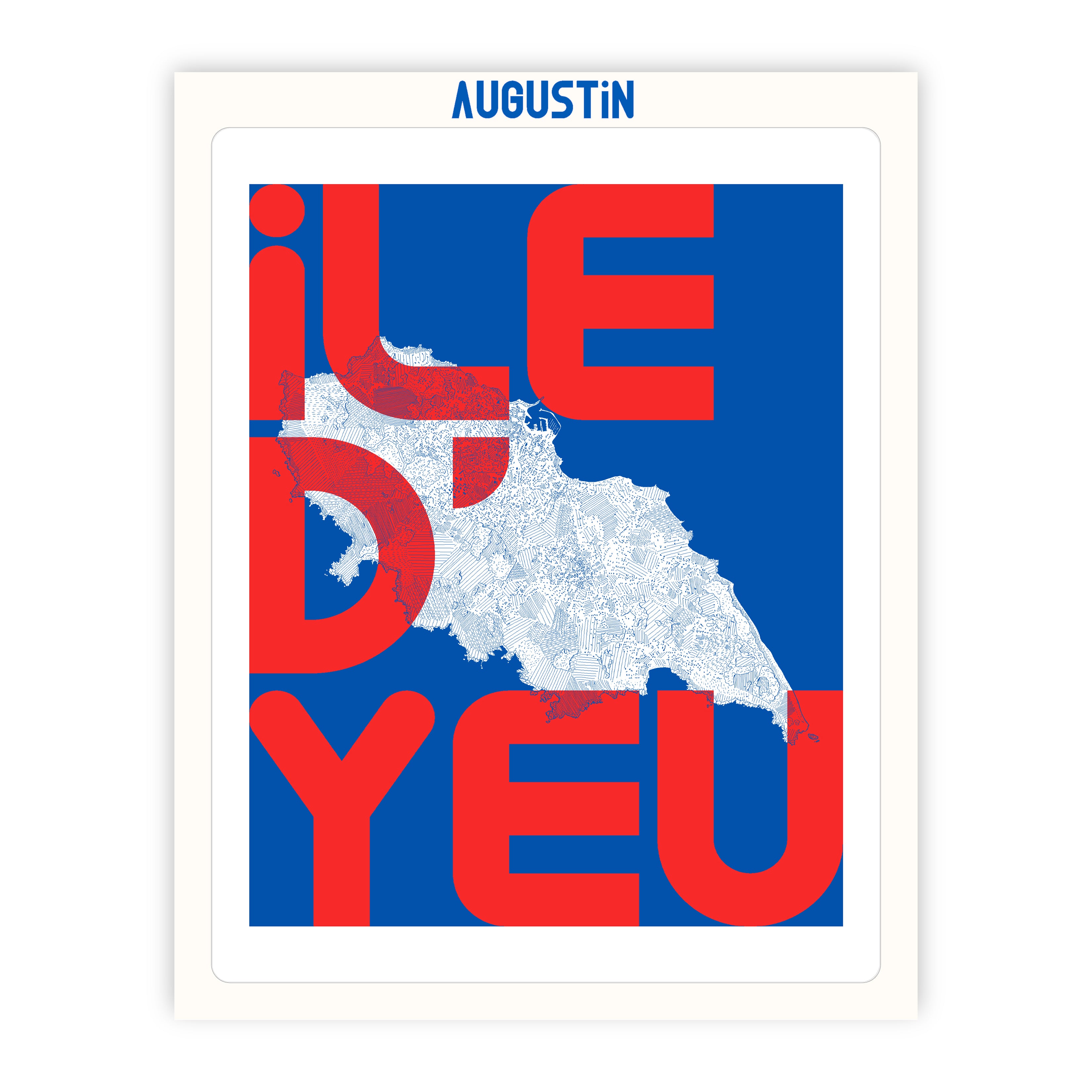 Ile d'Yeu rouge - affiche