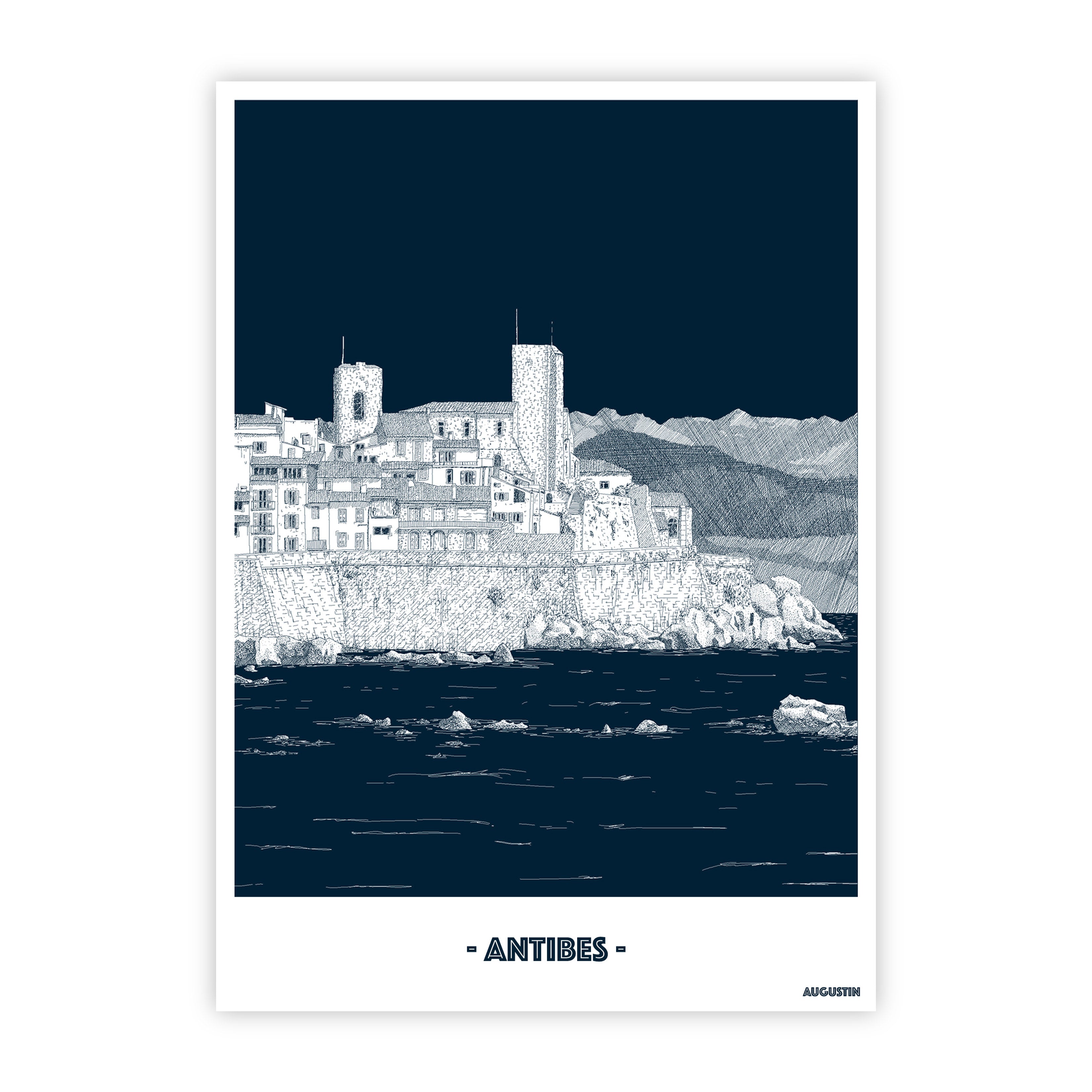 Antibes - carte postale