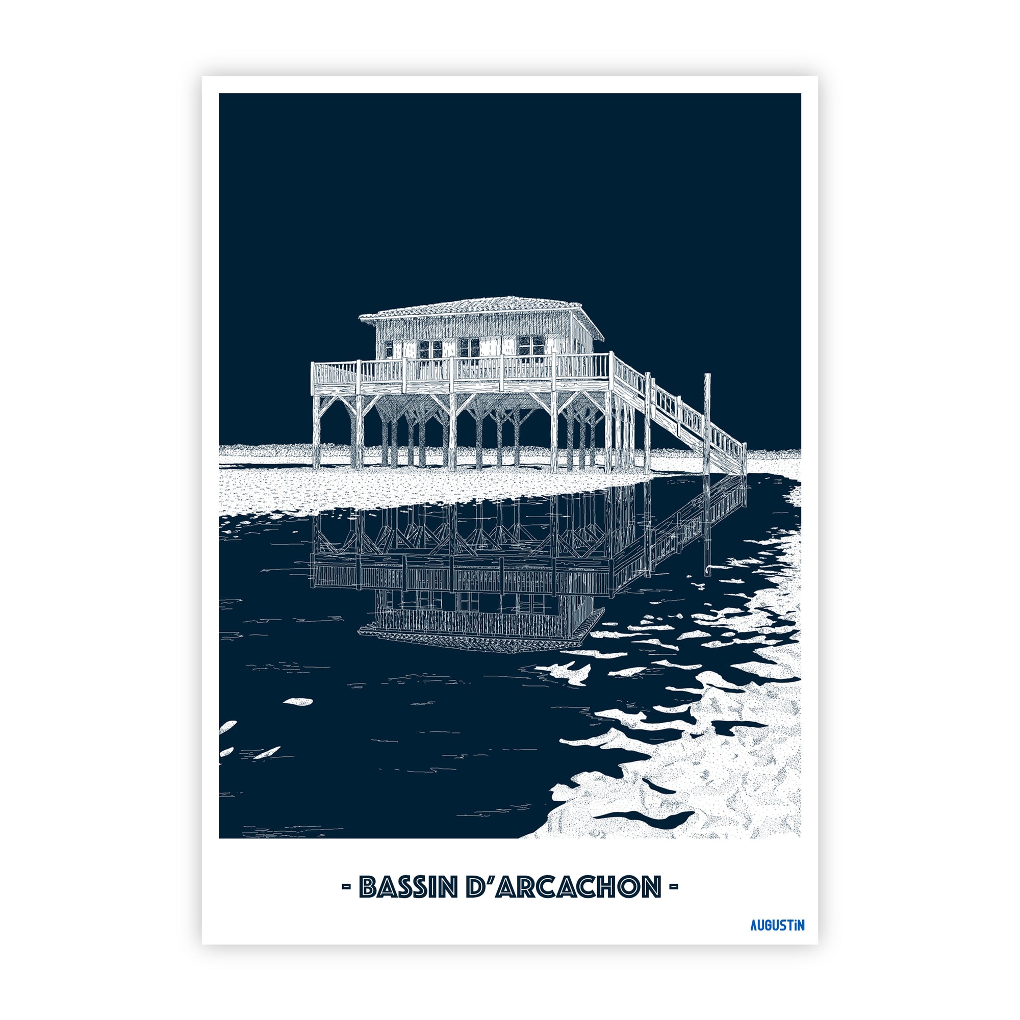 Bassin d'Arcachon - carte postale