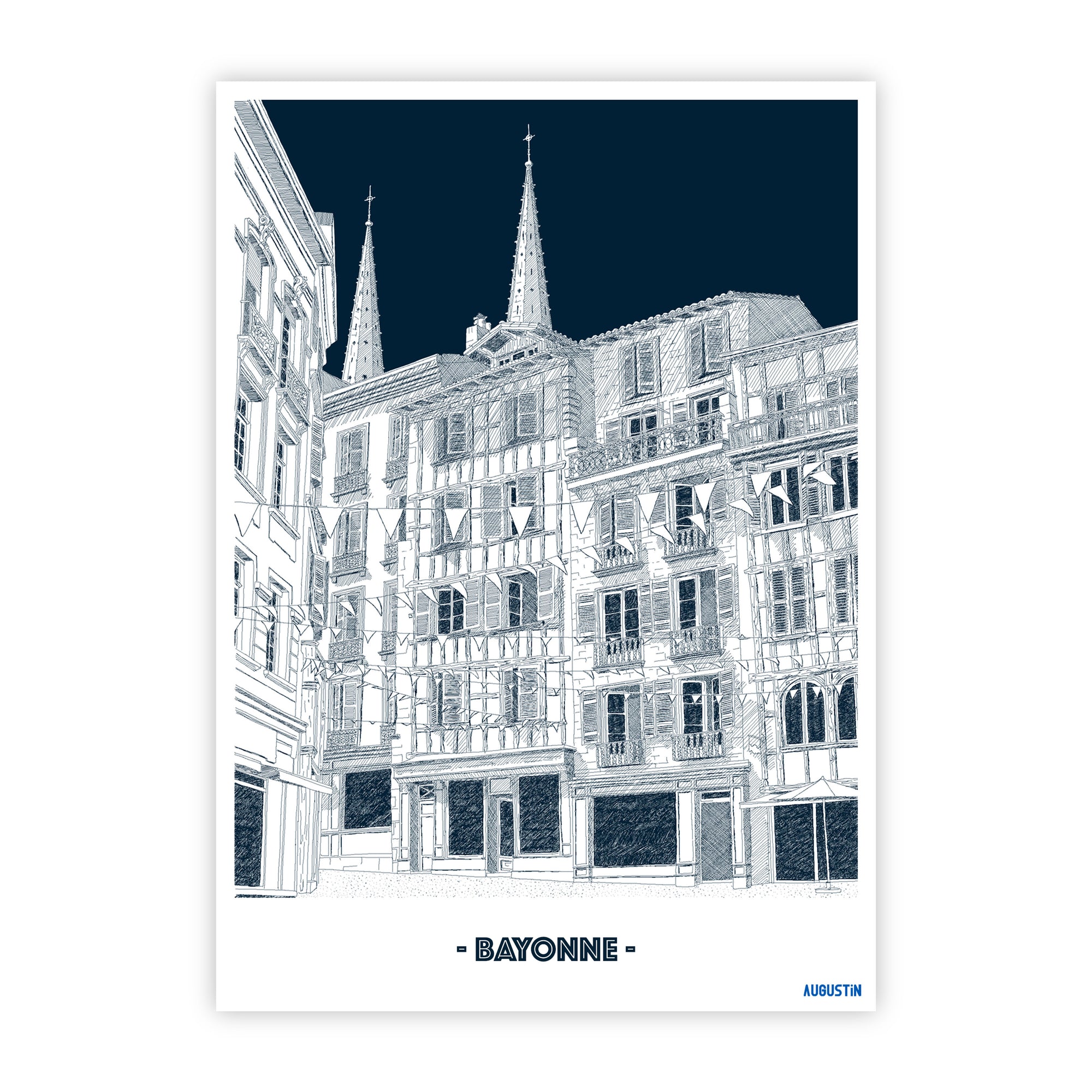 Bayonne - carte postale