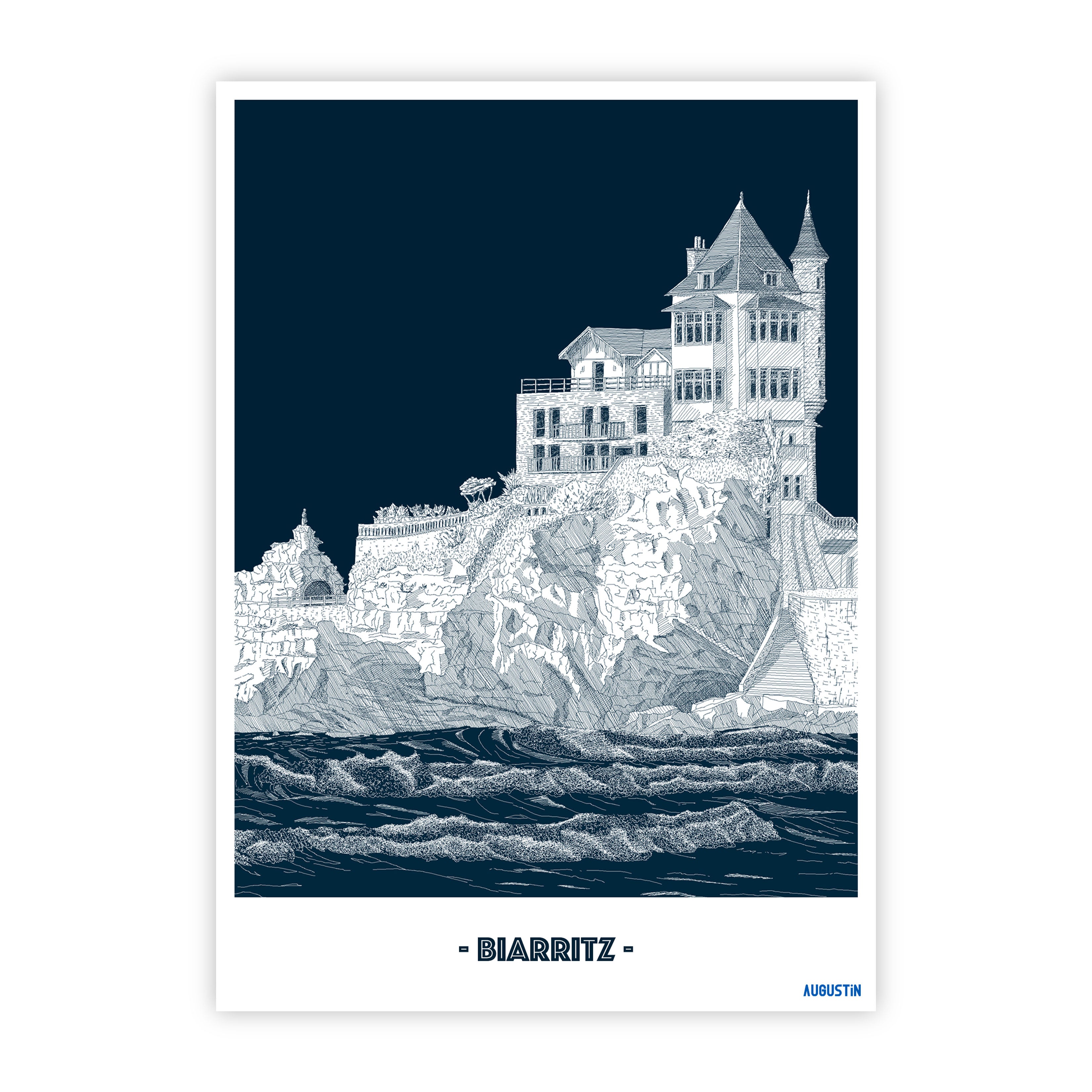 Biarritz - carte postale