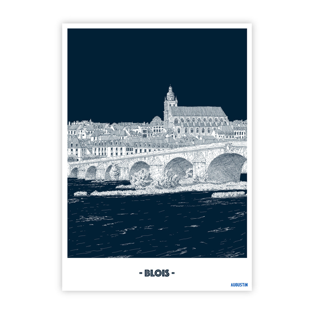 Blois - carte postale