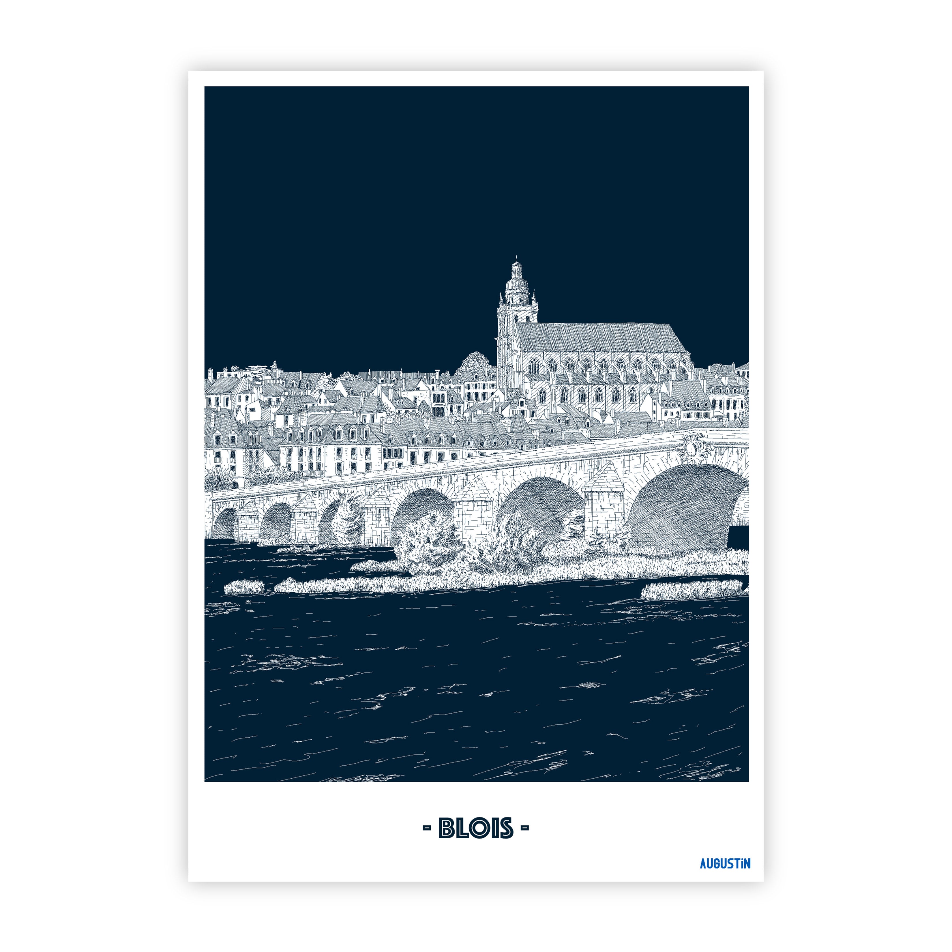 Blois - carte postale