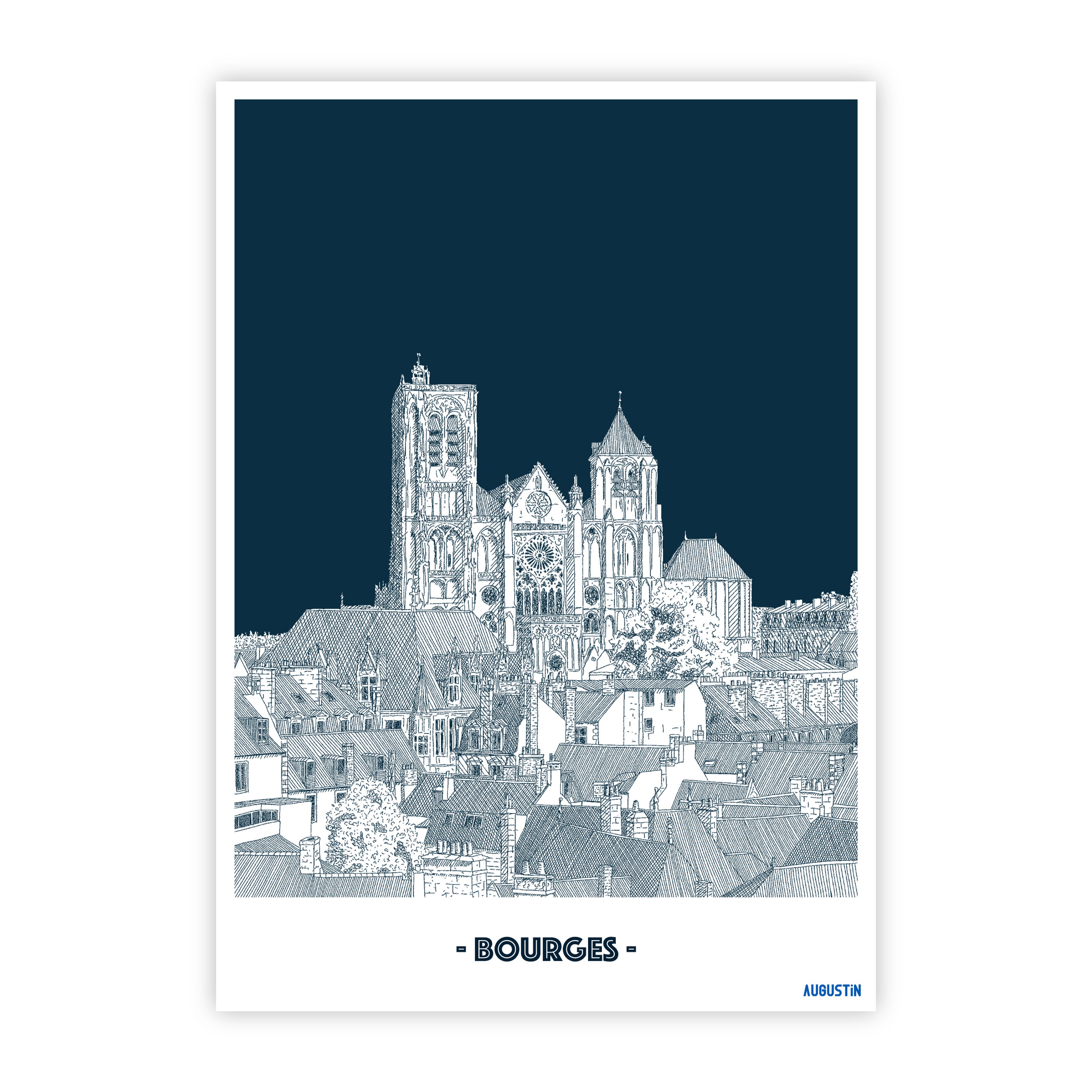 Bourges - carte postale