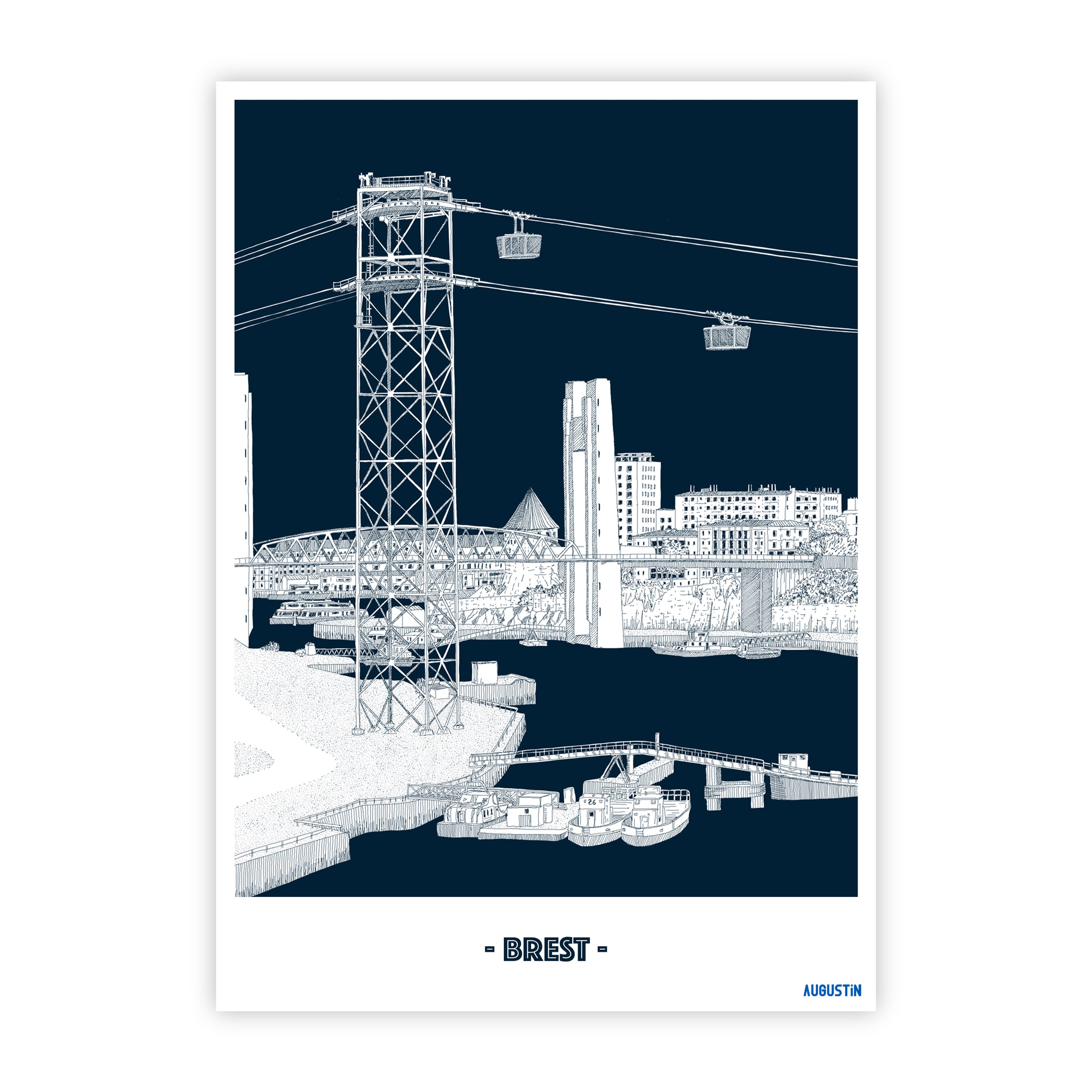 Brest - carte postale