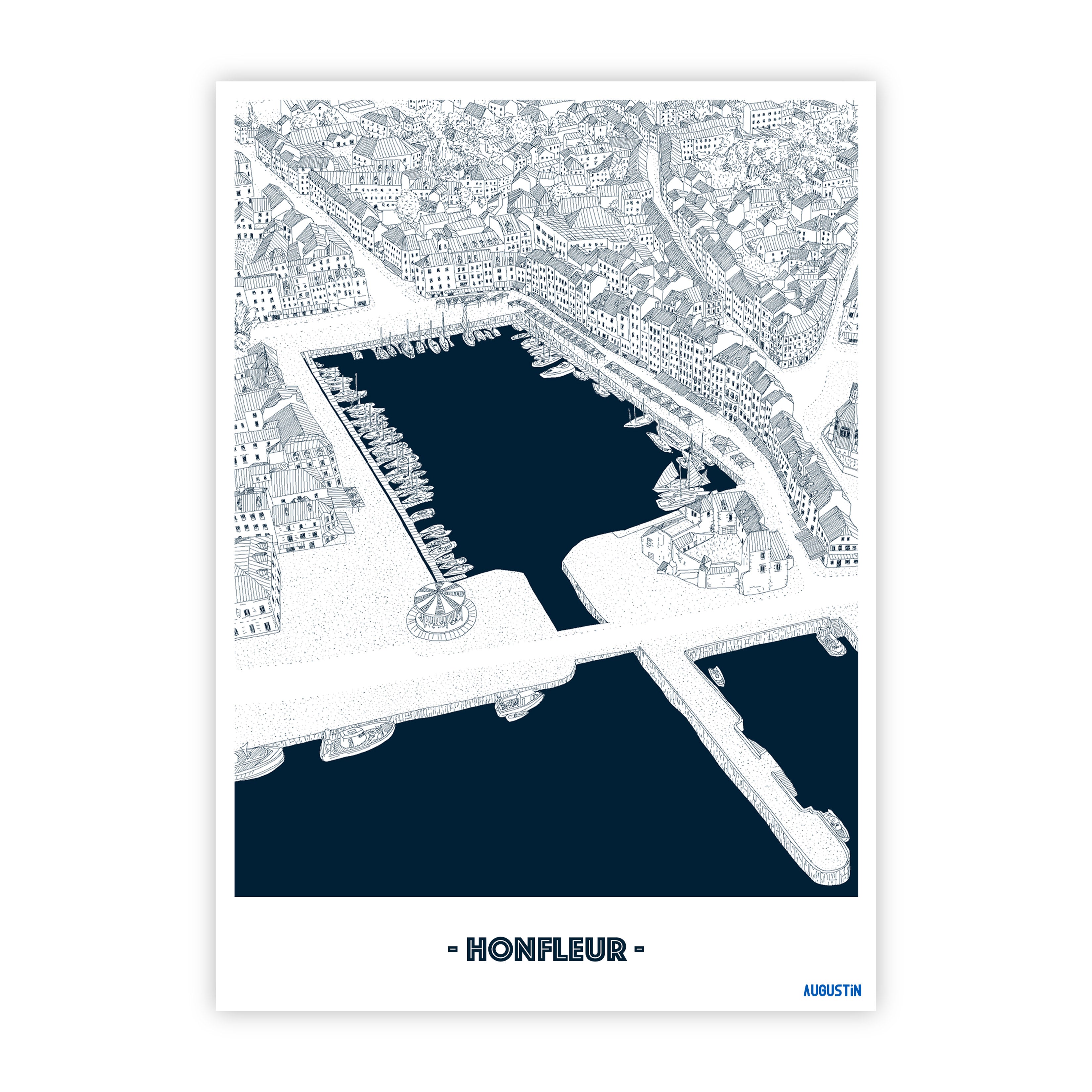 Honfleur - carte postale