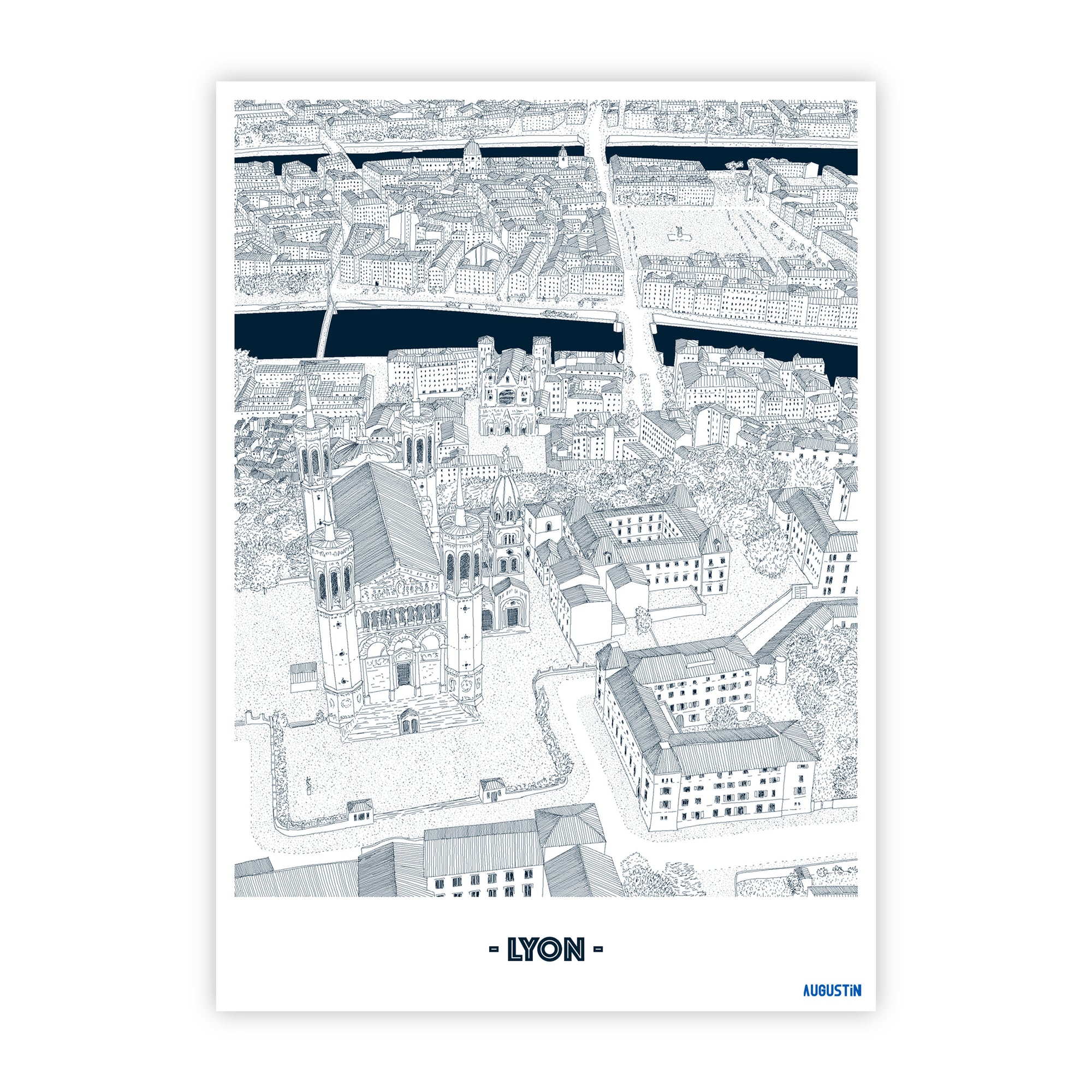 Lyon - carte postale