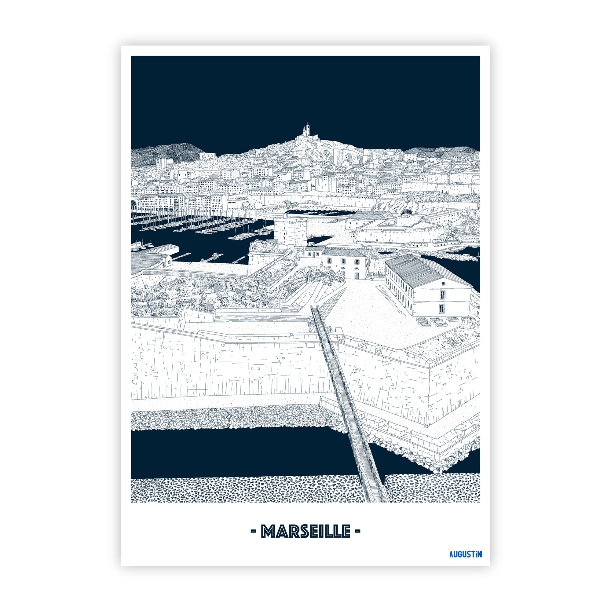 Marseille - carte postale