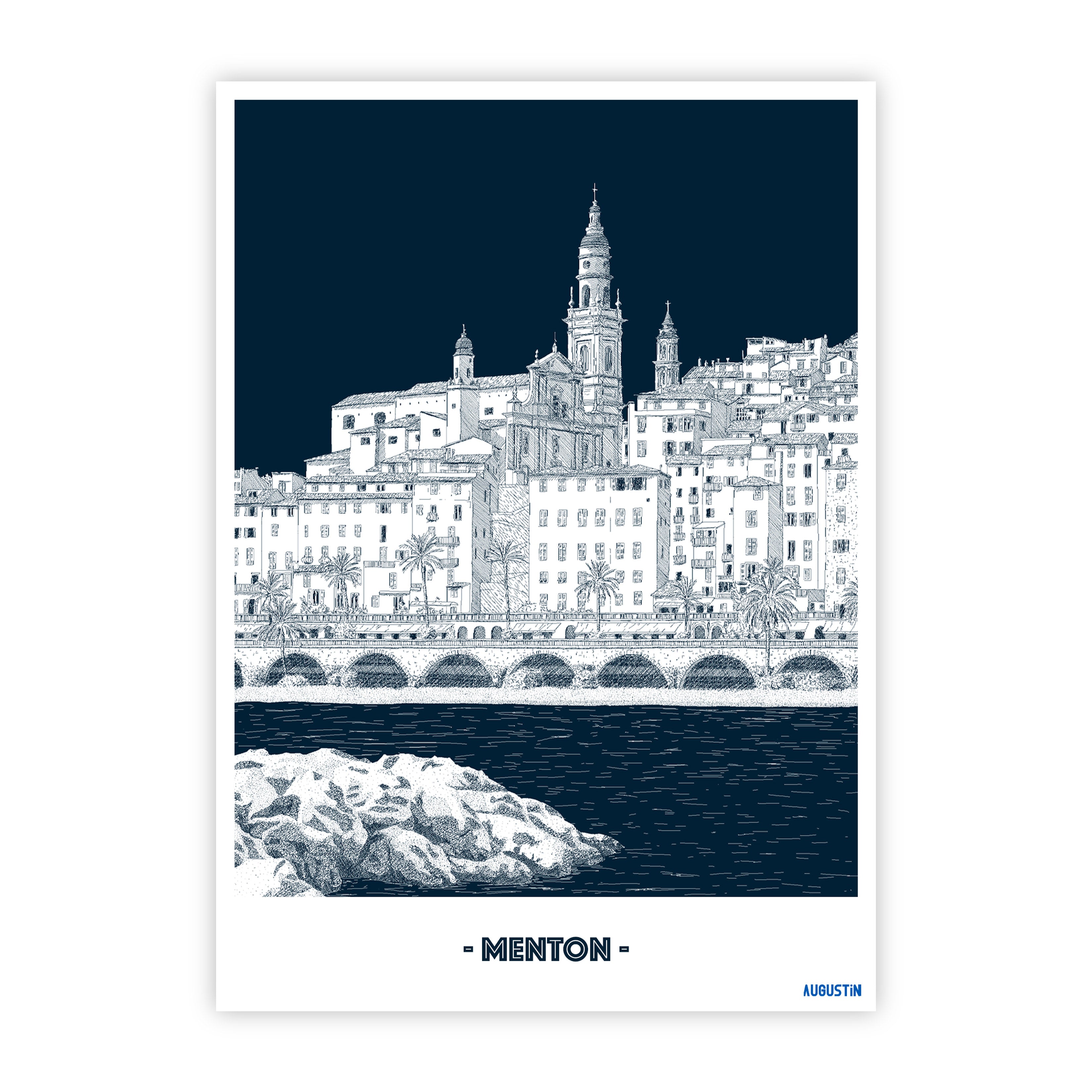 Menton - carte postale