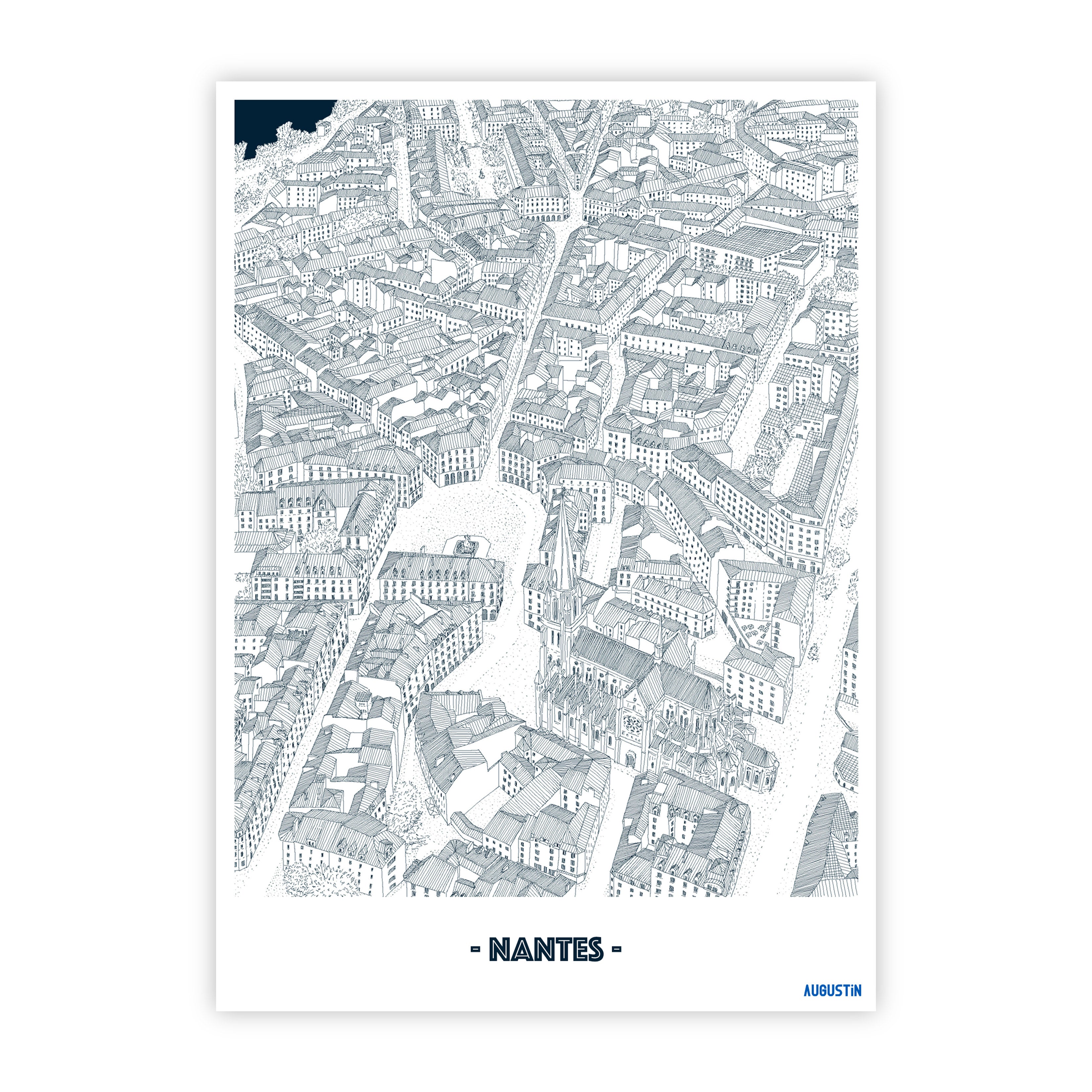 Nantes - carte postale
