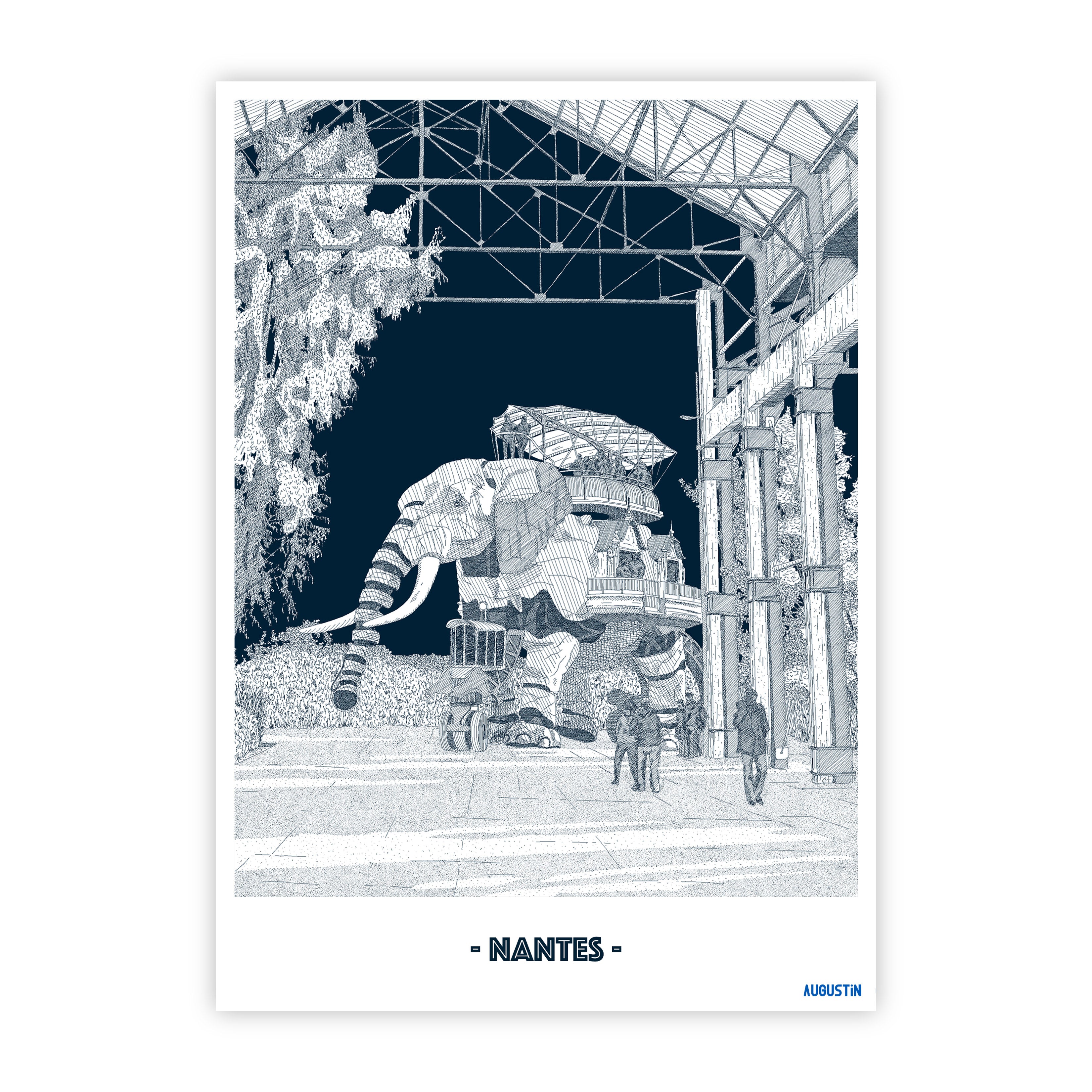 Nantes Les Nefs - carte postale