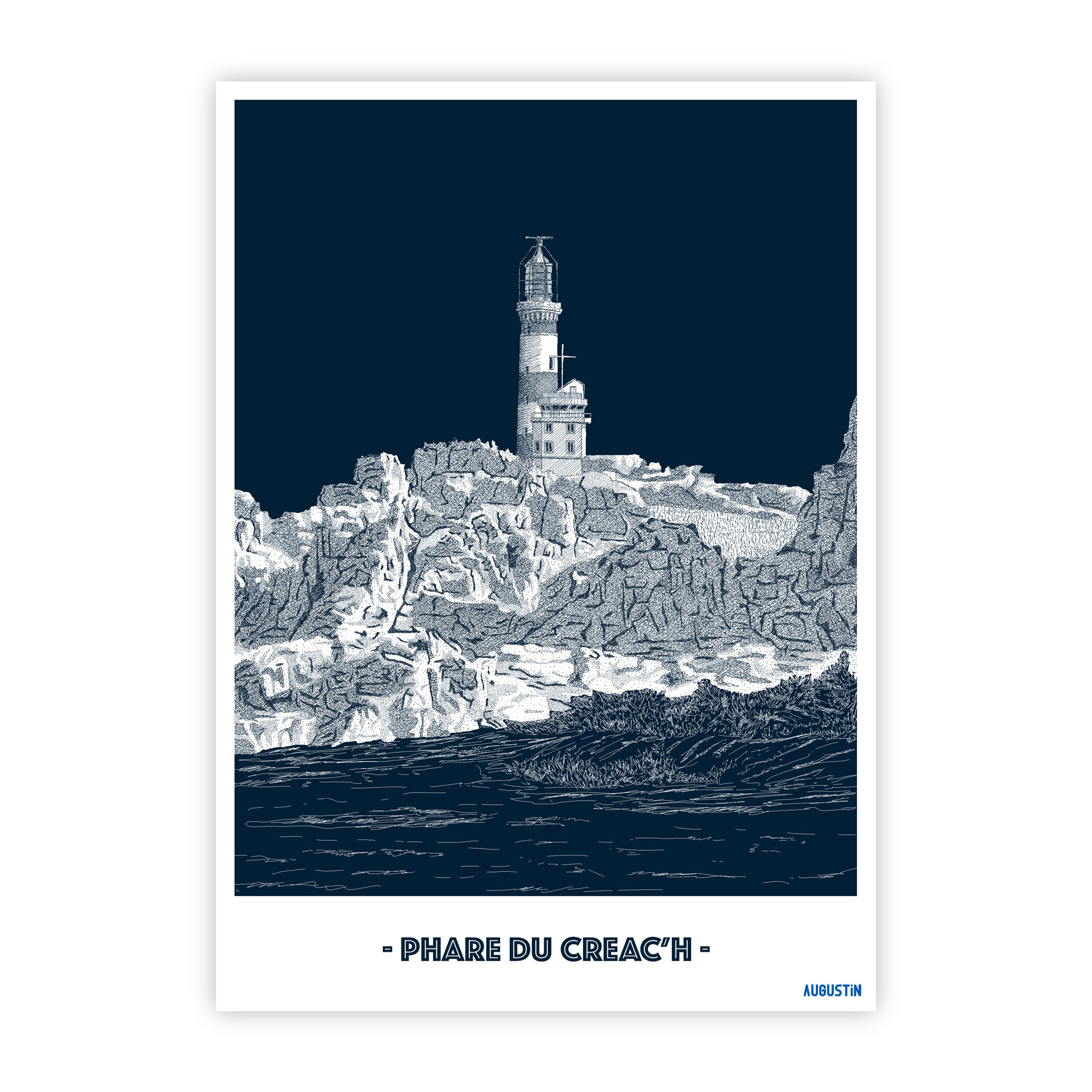 Phare du Créac'h - carte postale