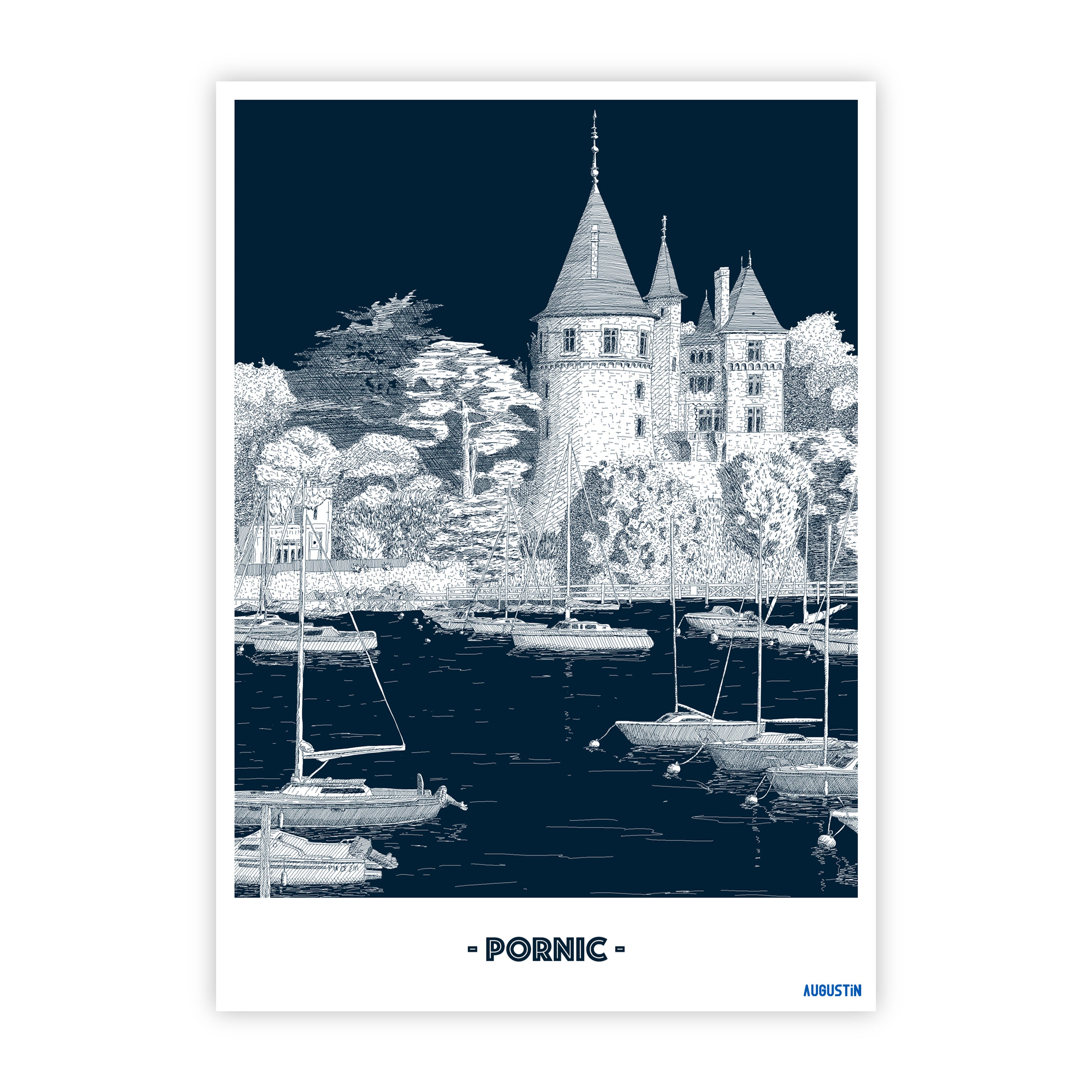 Pornic - carte postale