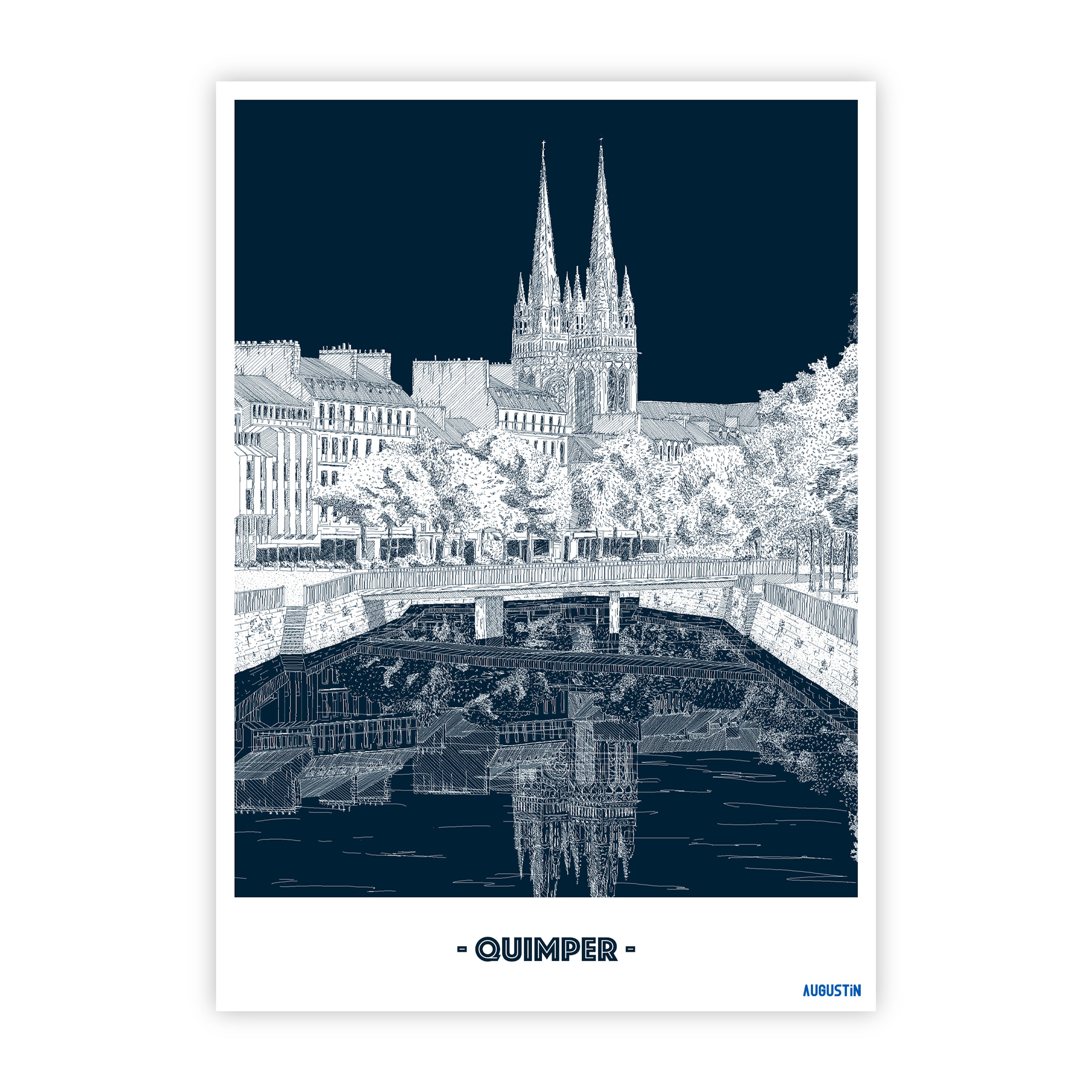 Quimper - carte postale