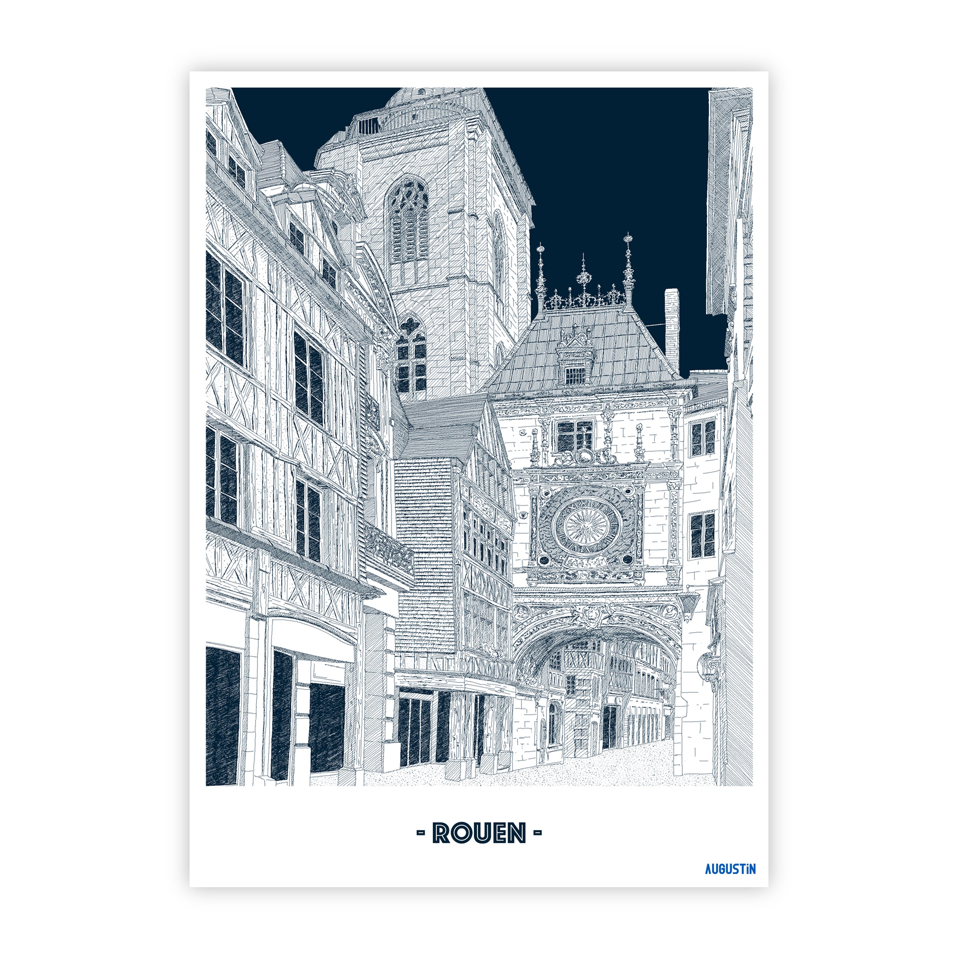 Rouen - carte postale