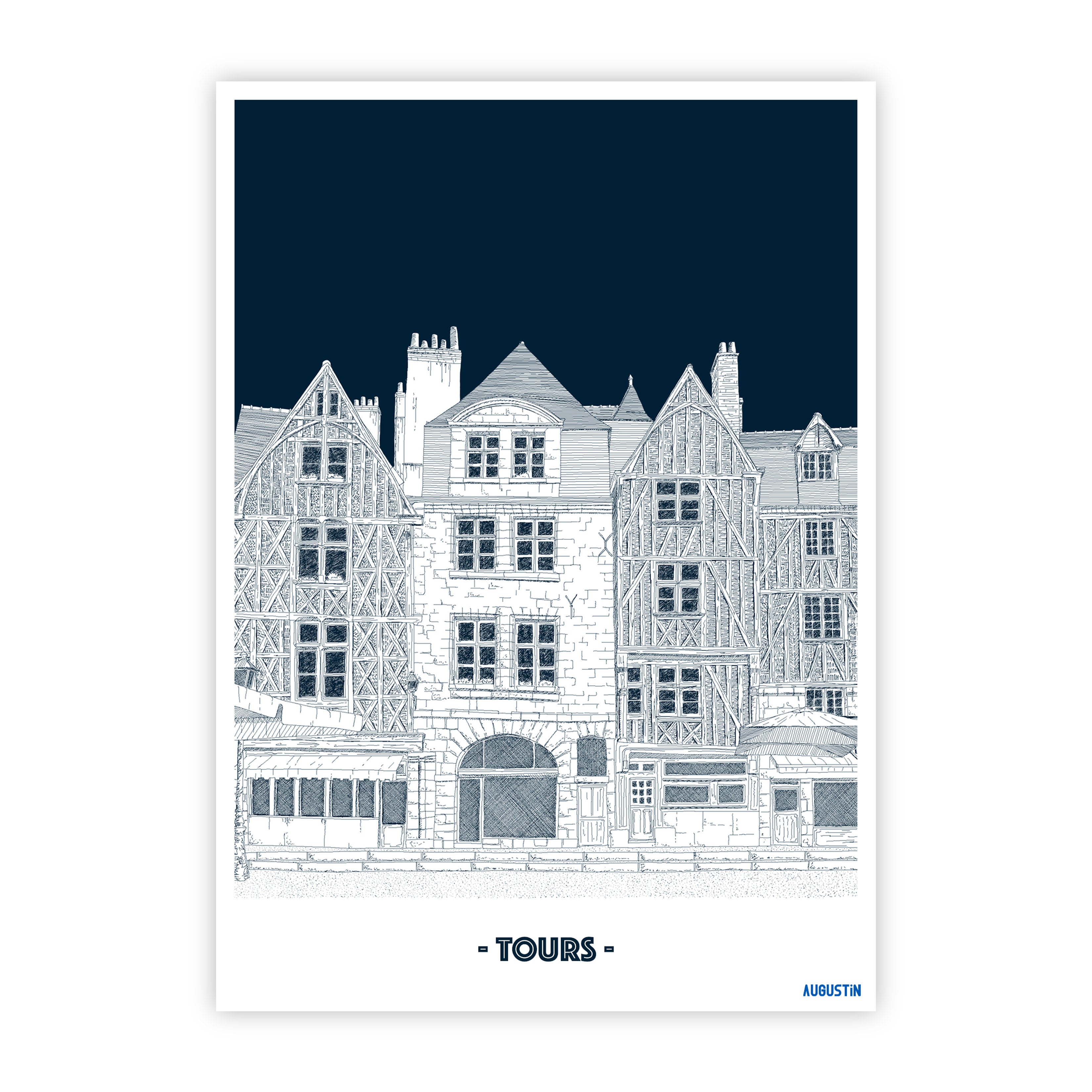 Tours - carte postale