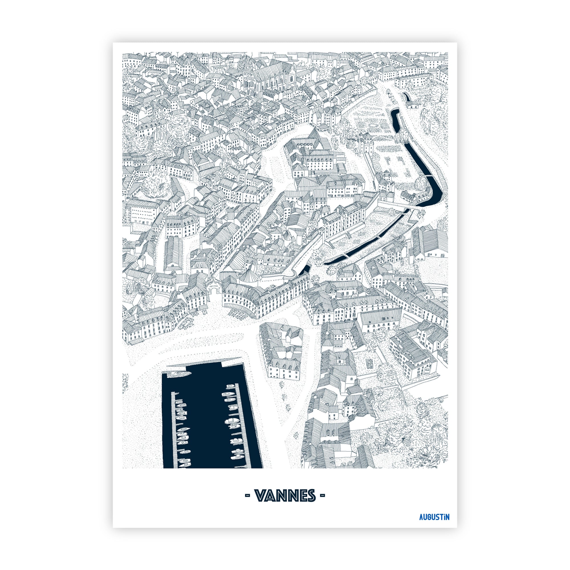 Vannes - carte postale
