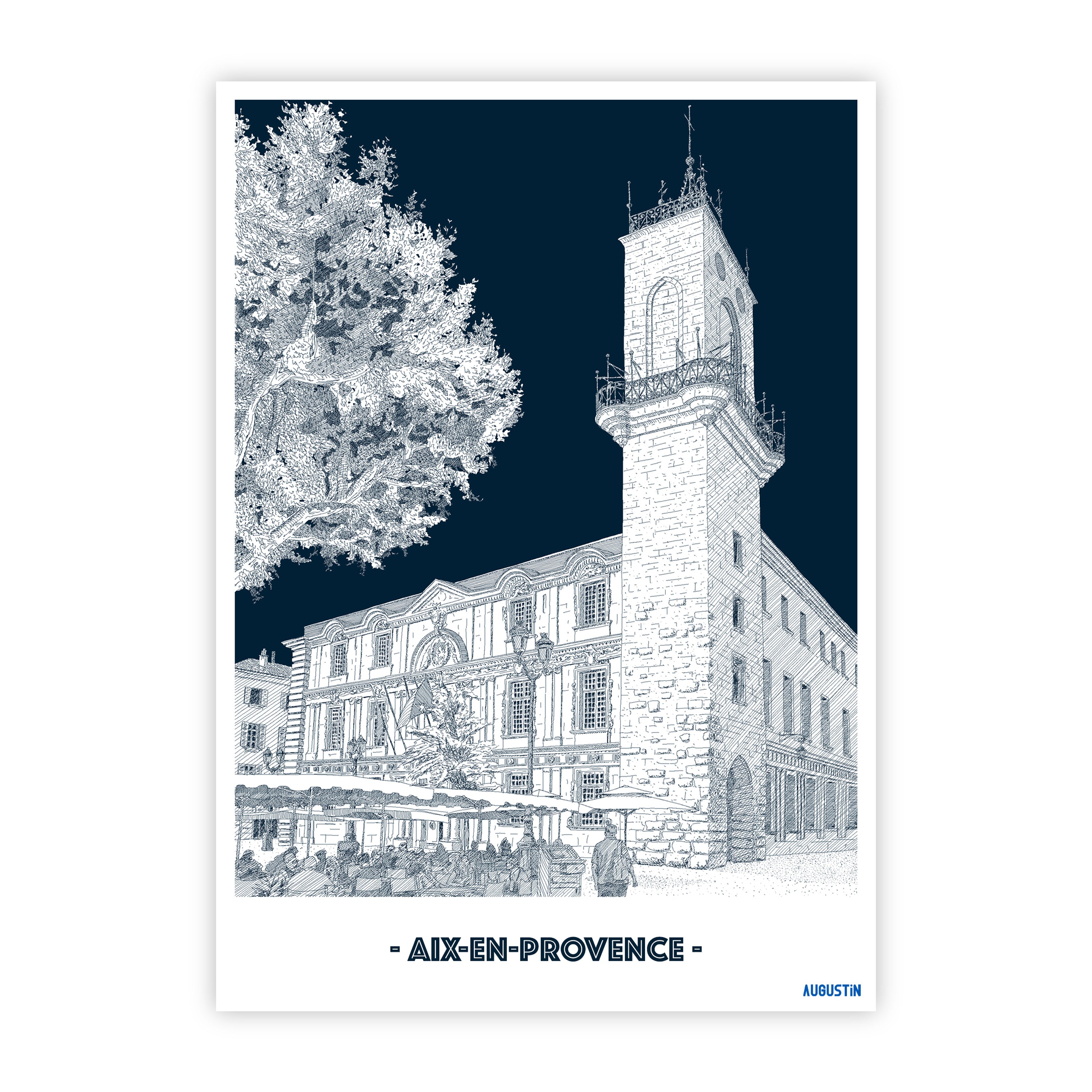 Aix-en-provence - carte postale