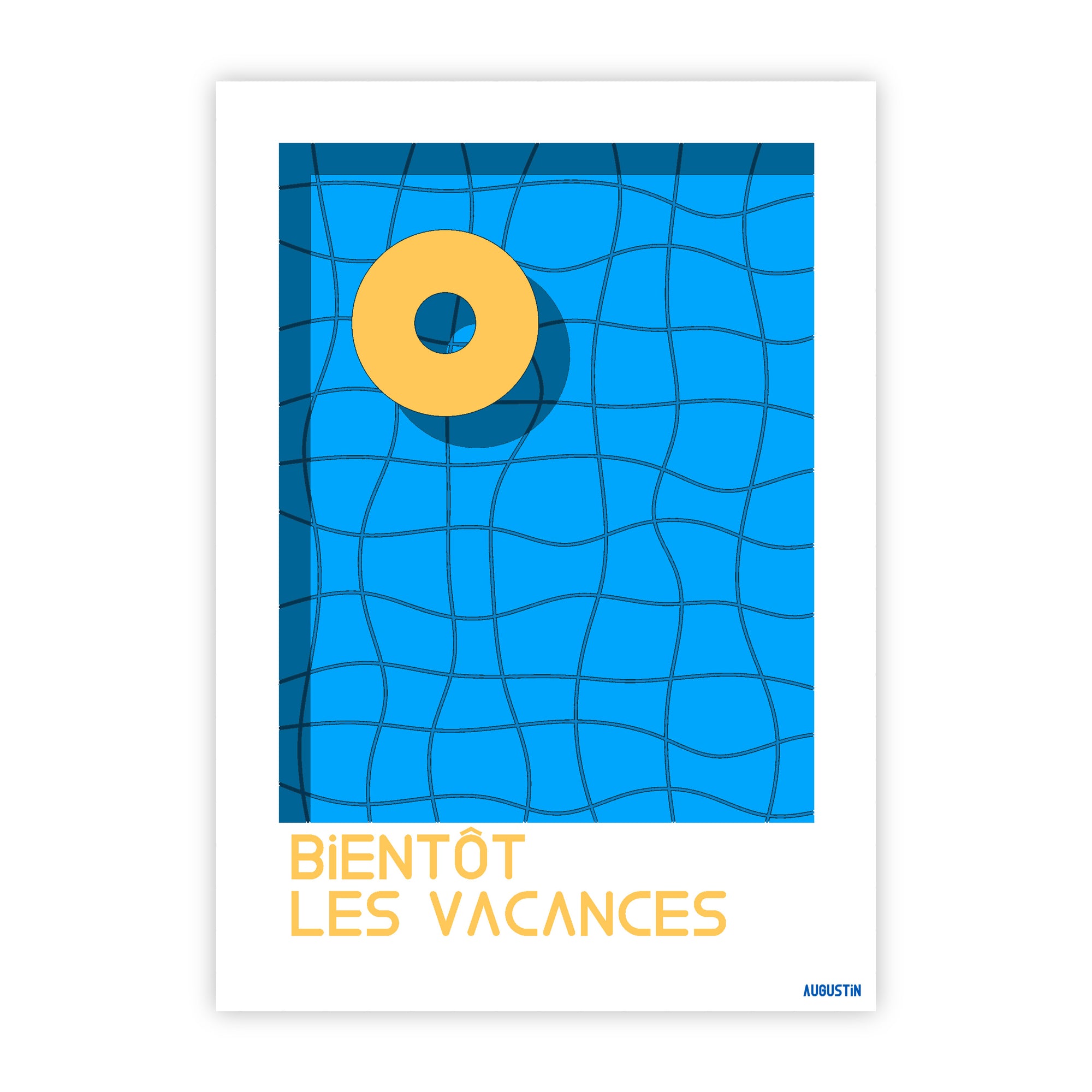 Bientôt les vacances - carte postale