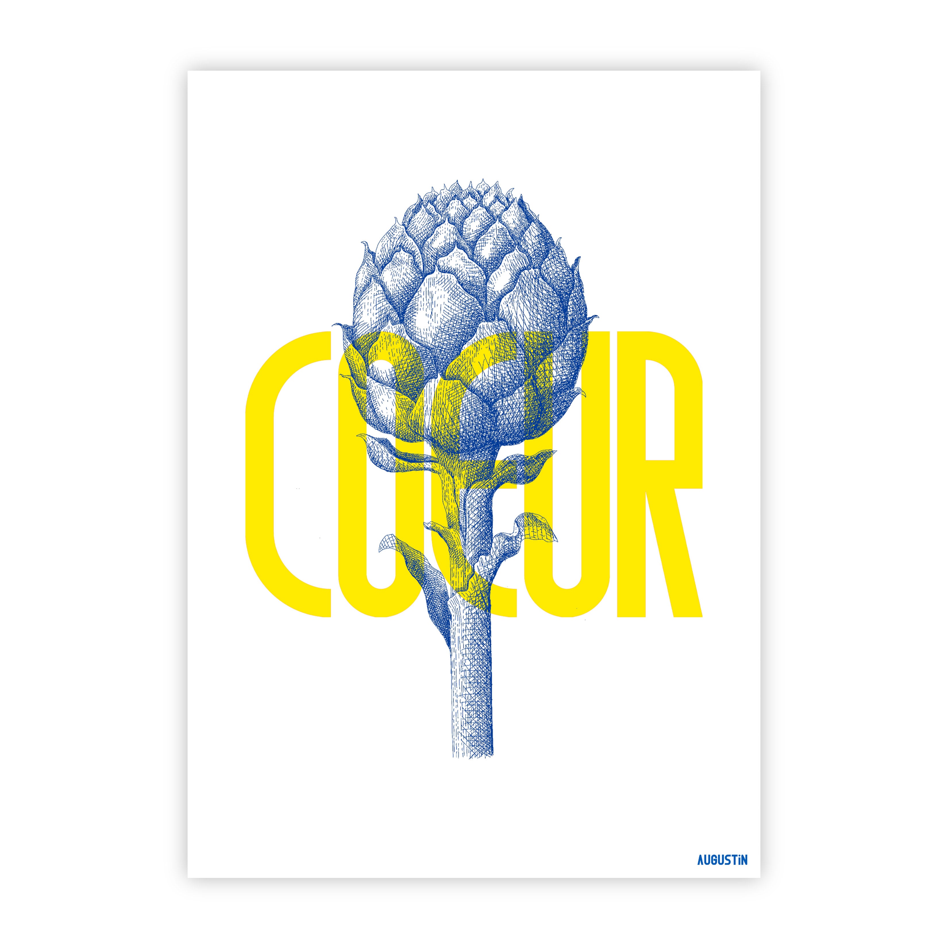 Coeur Artichaut - carte postale