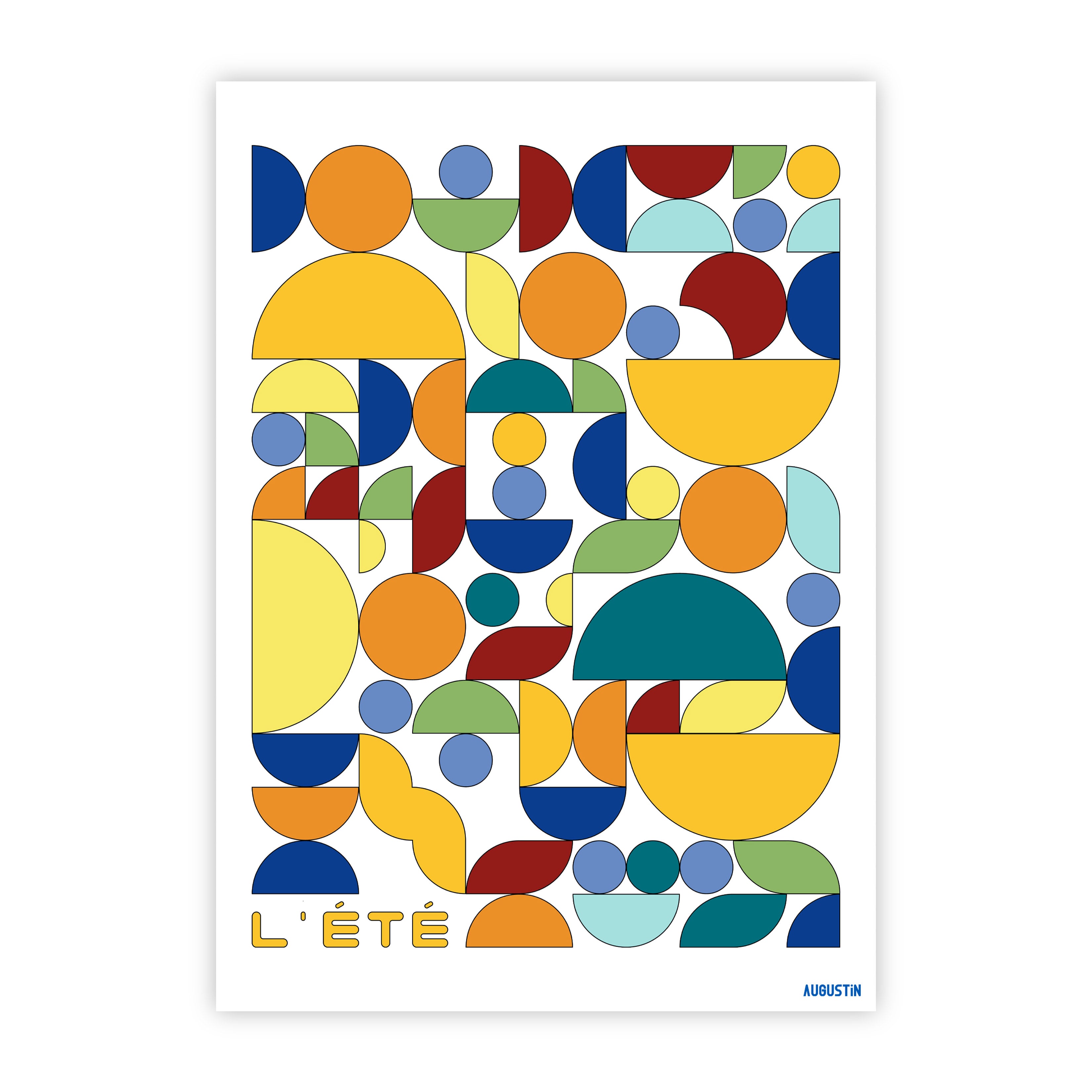 L'été - carte postale