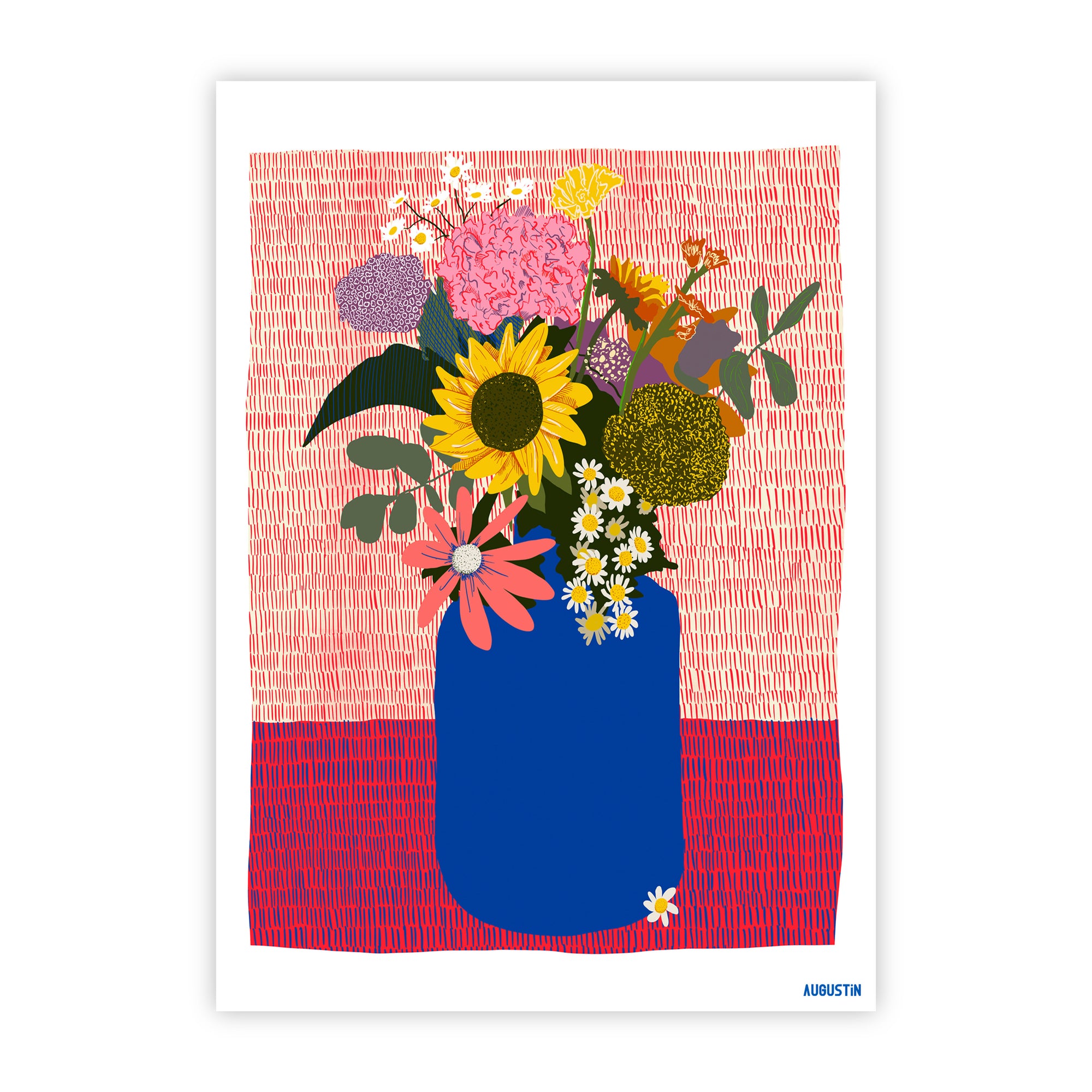 Le bouquet - carte postale