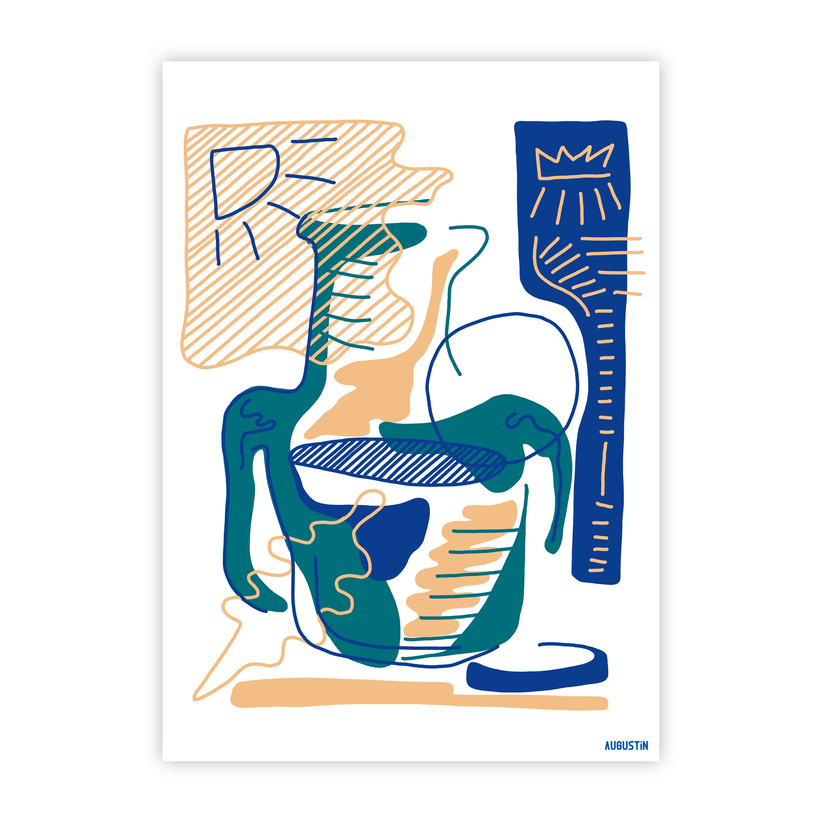 Le potier - carte postale