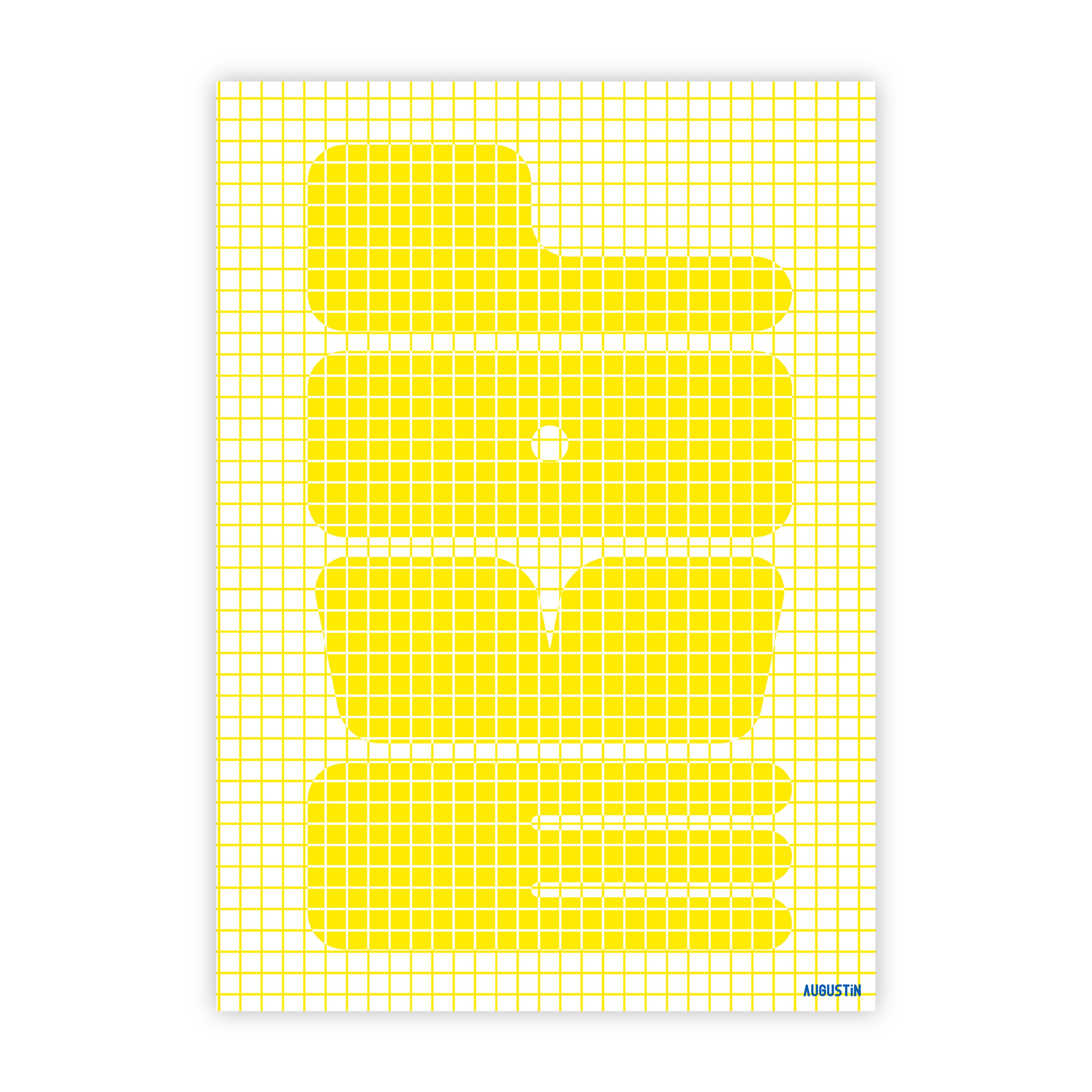 Love jaune - carte postale