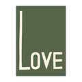 Love vert - carte postale