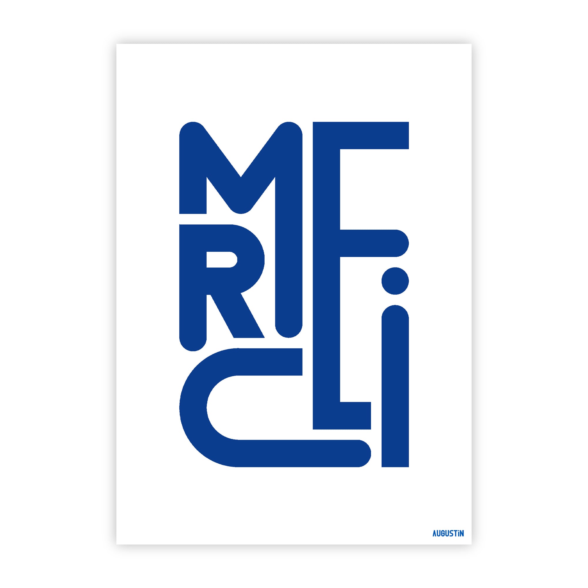 Merci - carte postale