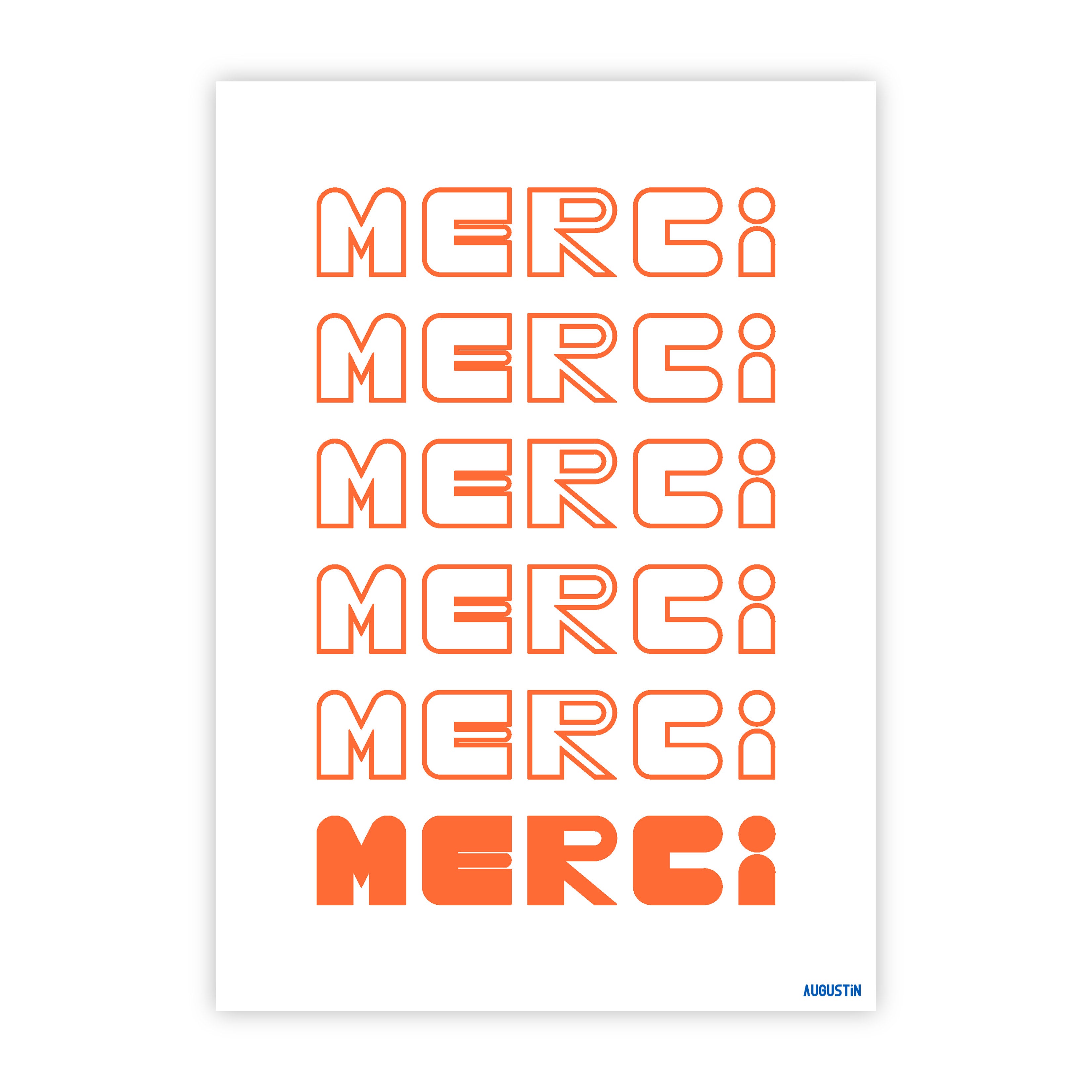 Merci Merci - carte postale