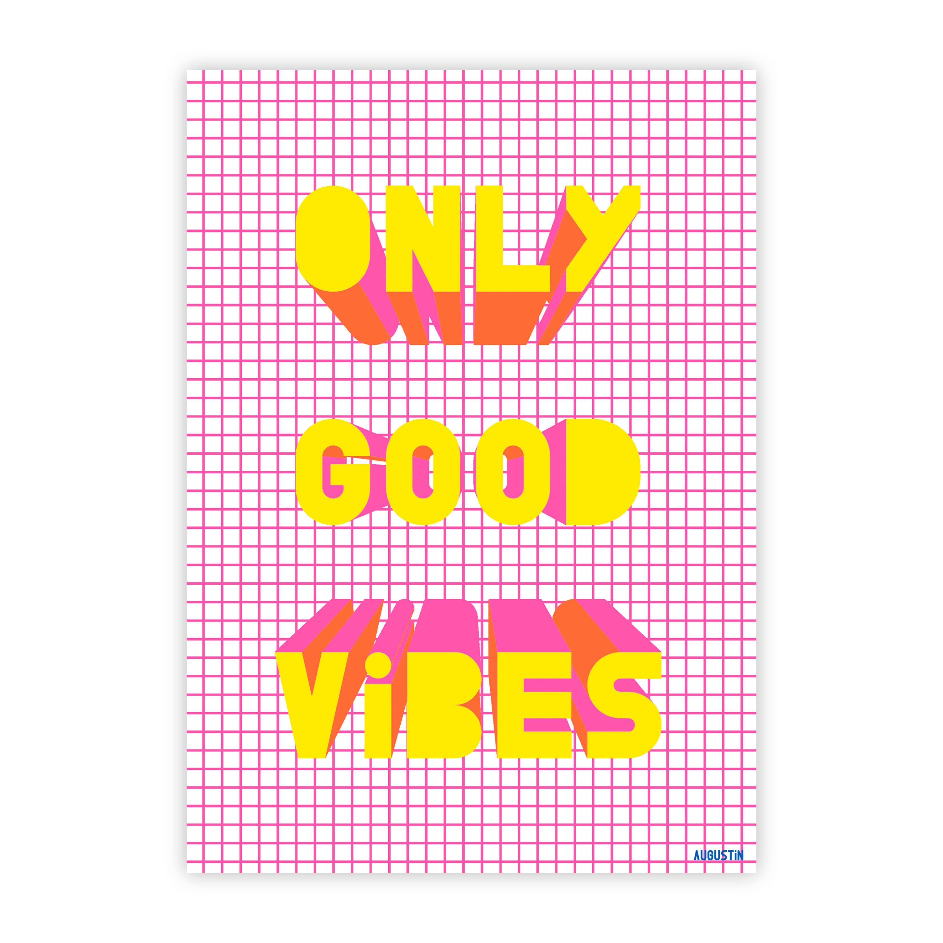 Only Good Vibes - carte postale