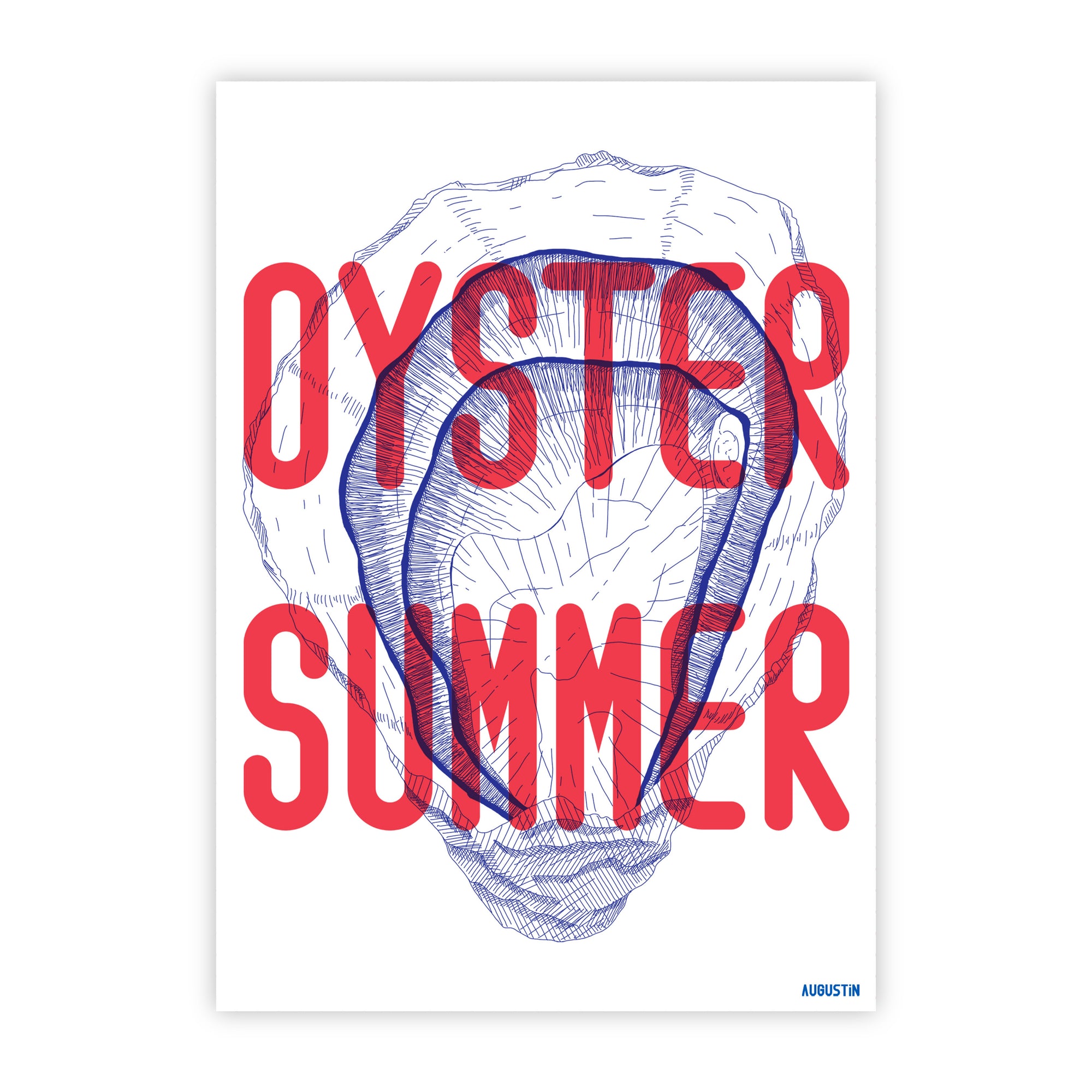 Oyster summer - carte postale