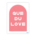 Que du love rouge - carte postale