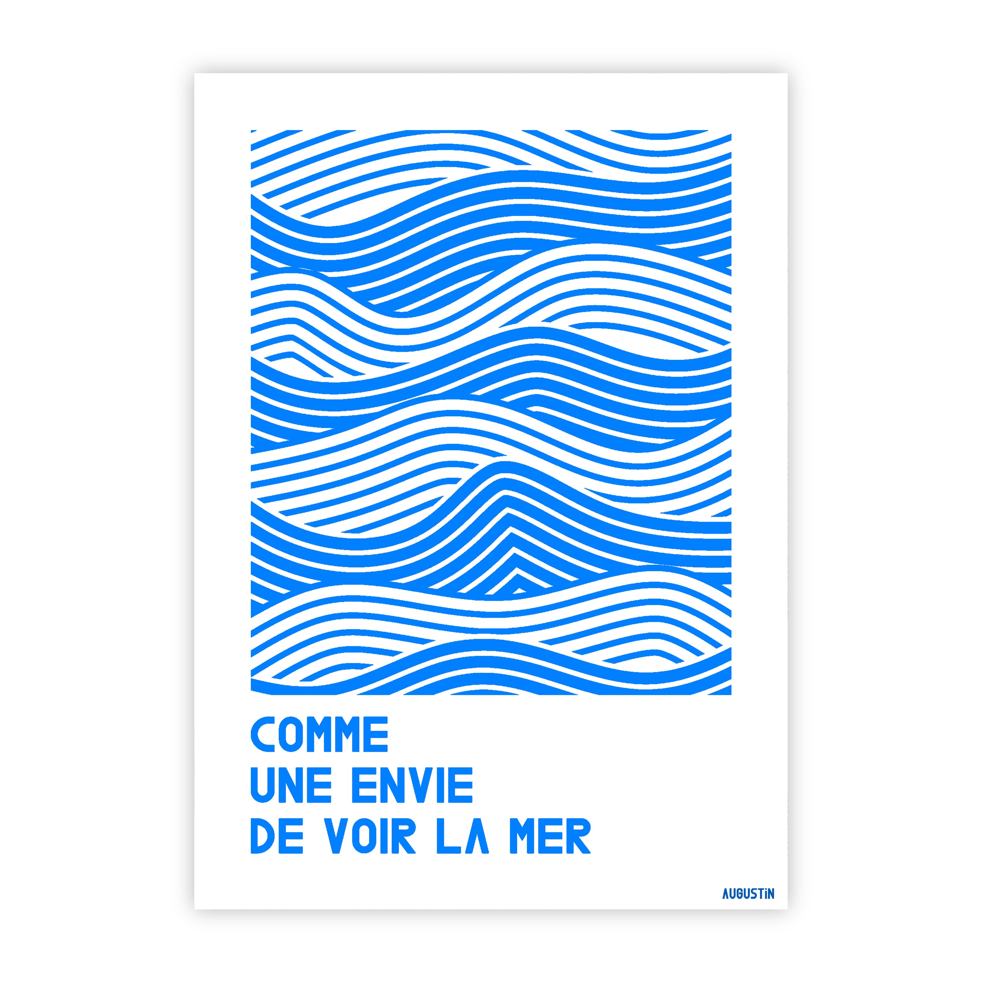 Voir la mer - carte postale