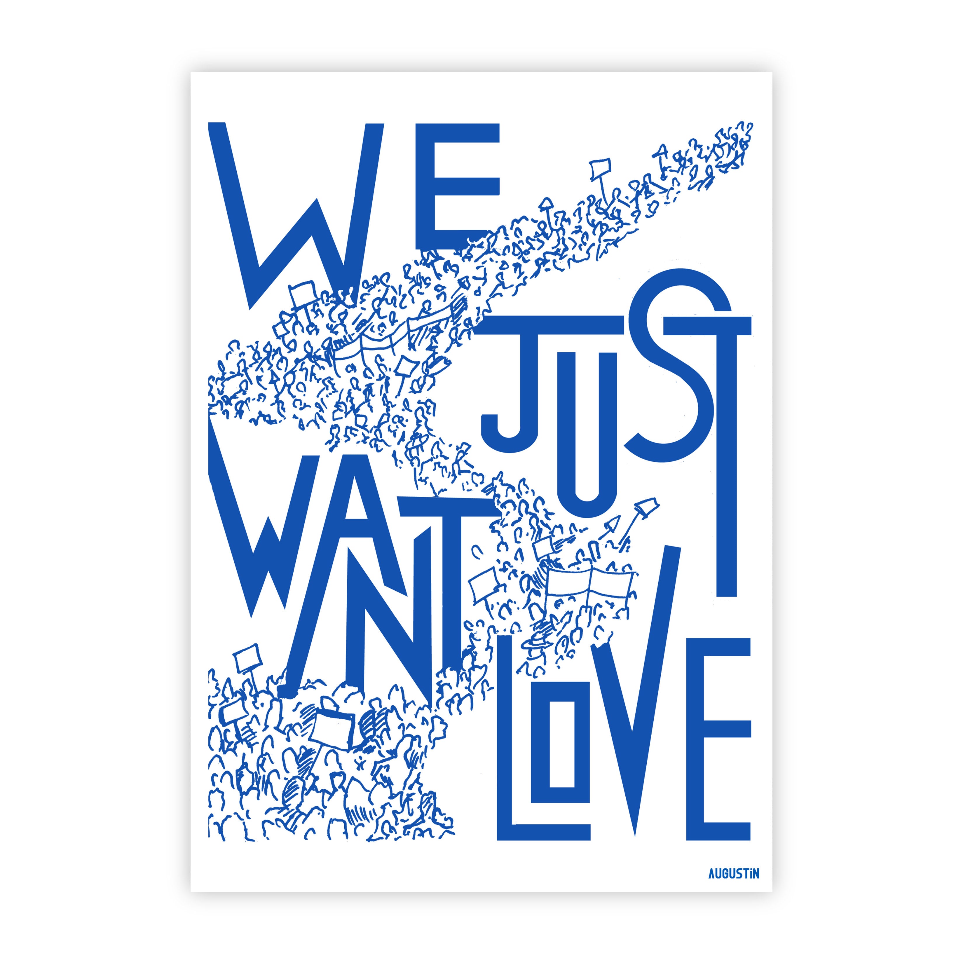 We Just Want Love - carte postale