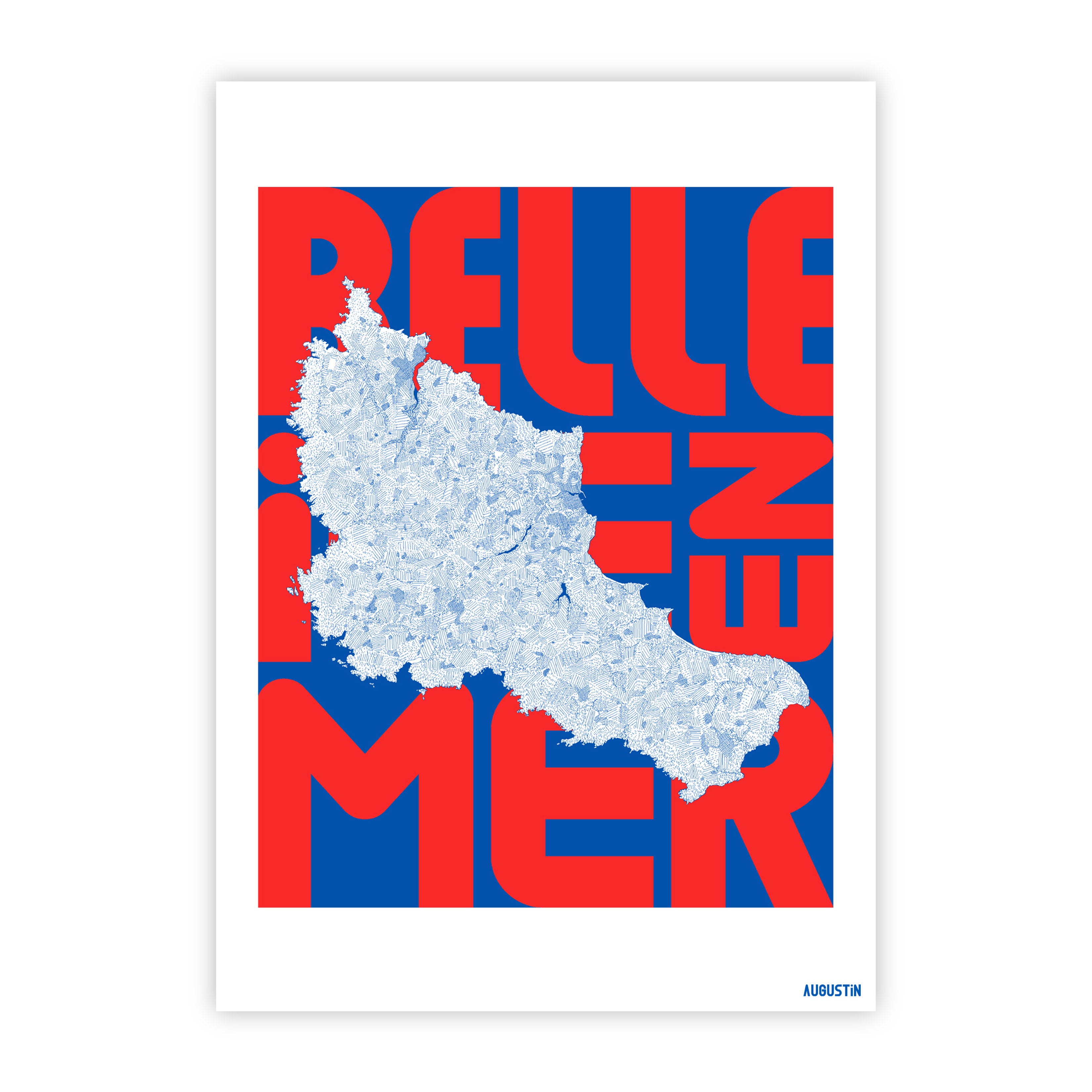 Belle Ile rouge - carte postale