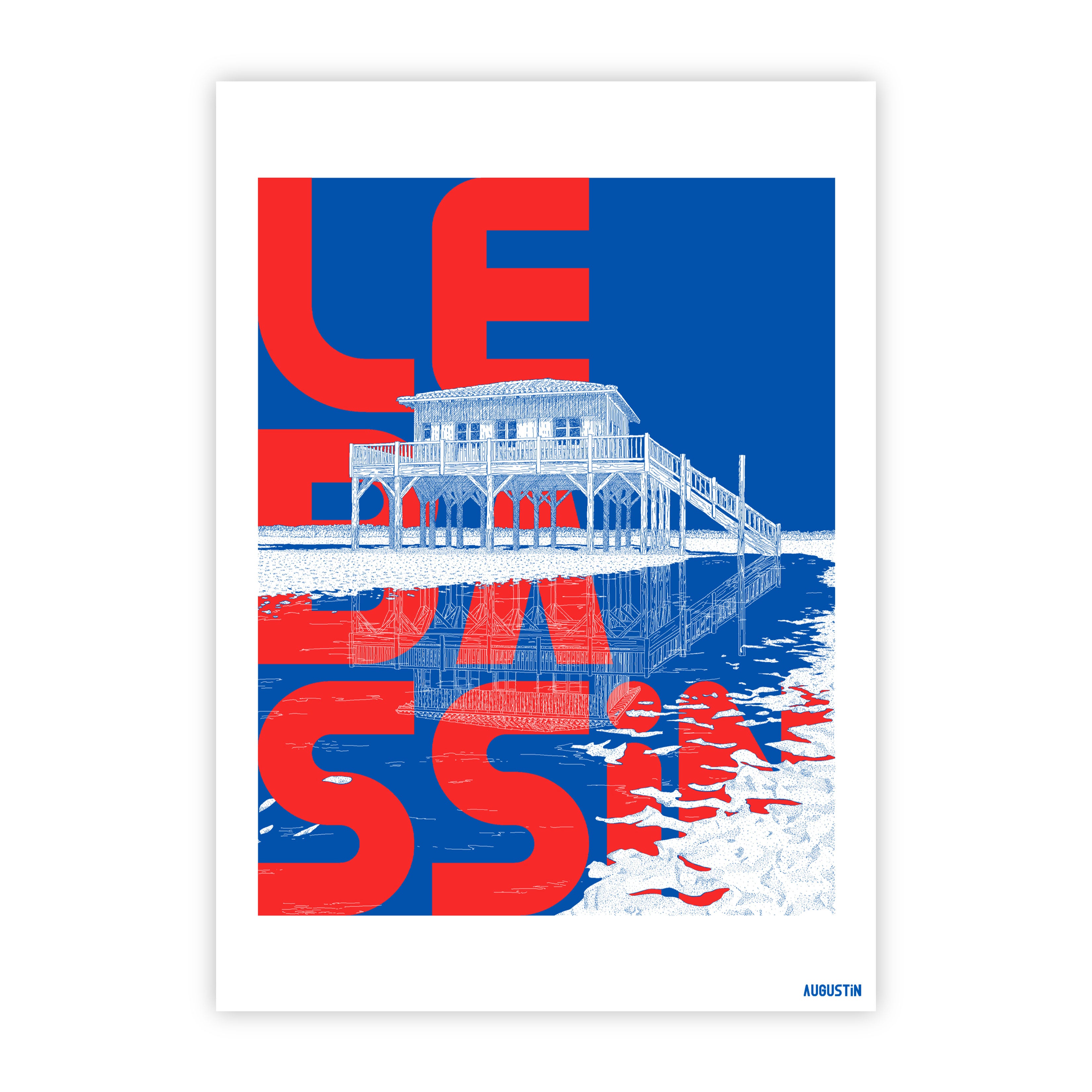 Le Bassin rouge - carte postale