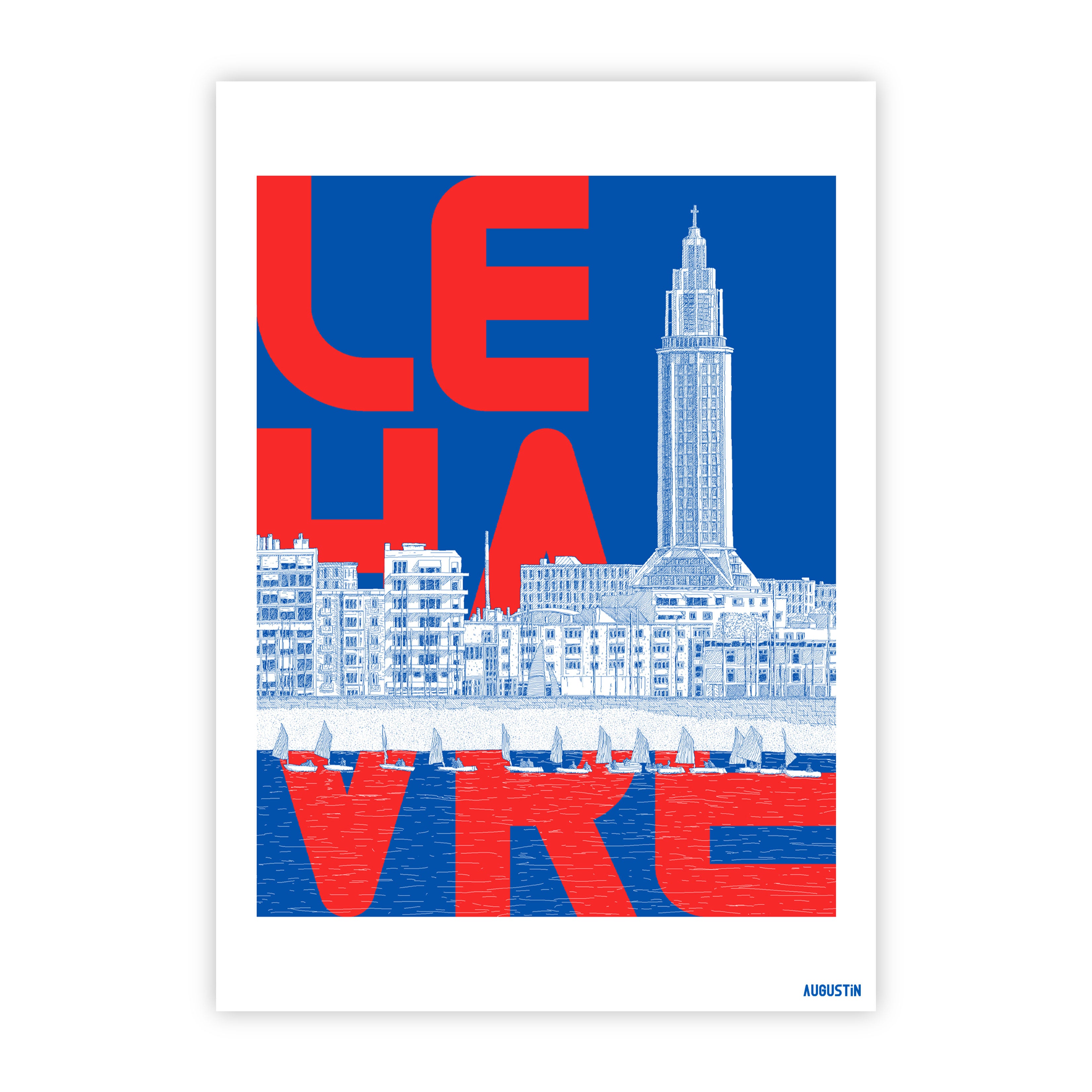 Le Havre rouge - carte postale