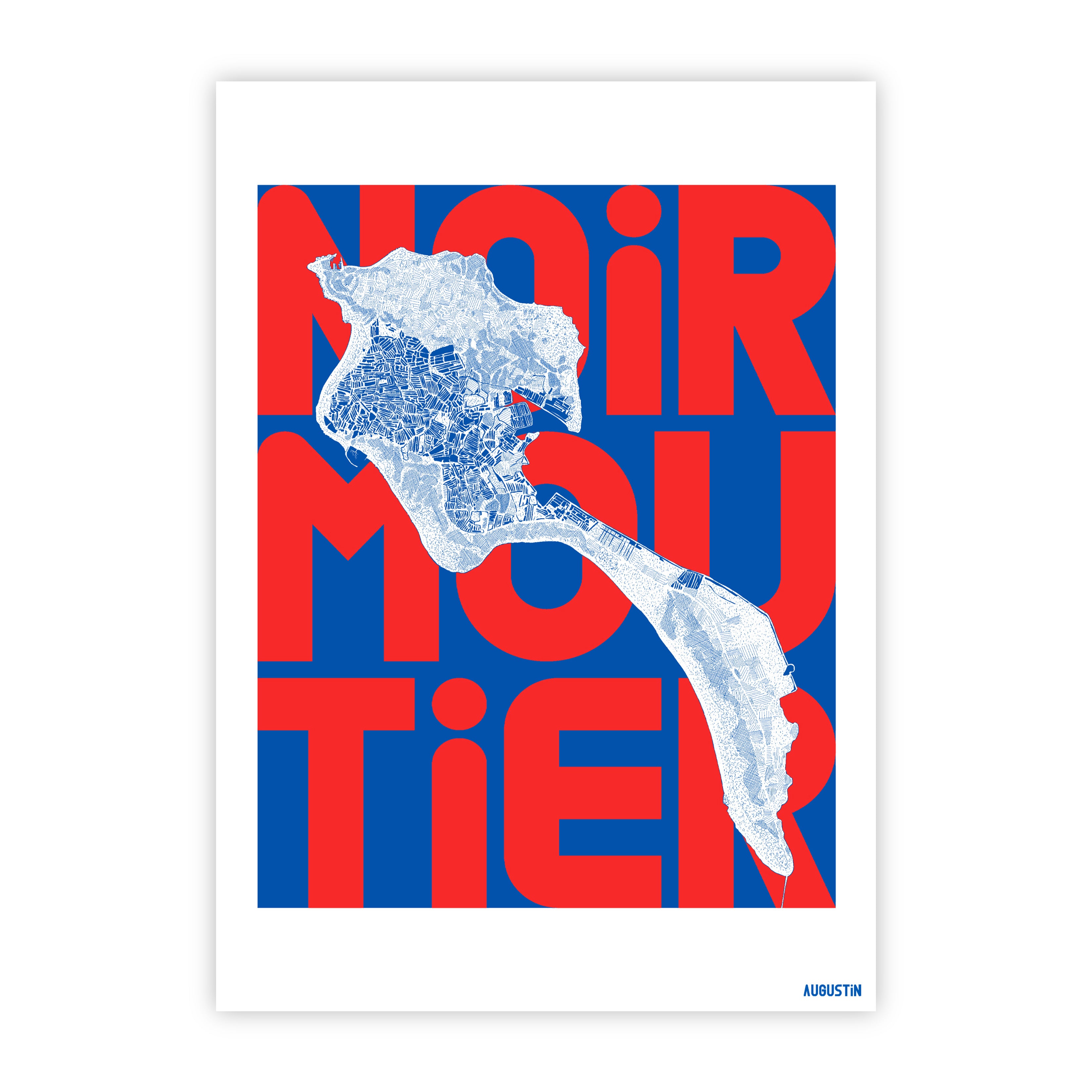 Ile de Noirmoutier rouge - carte postale